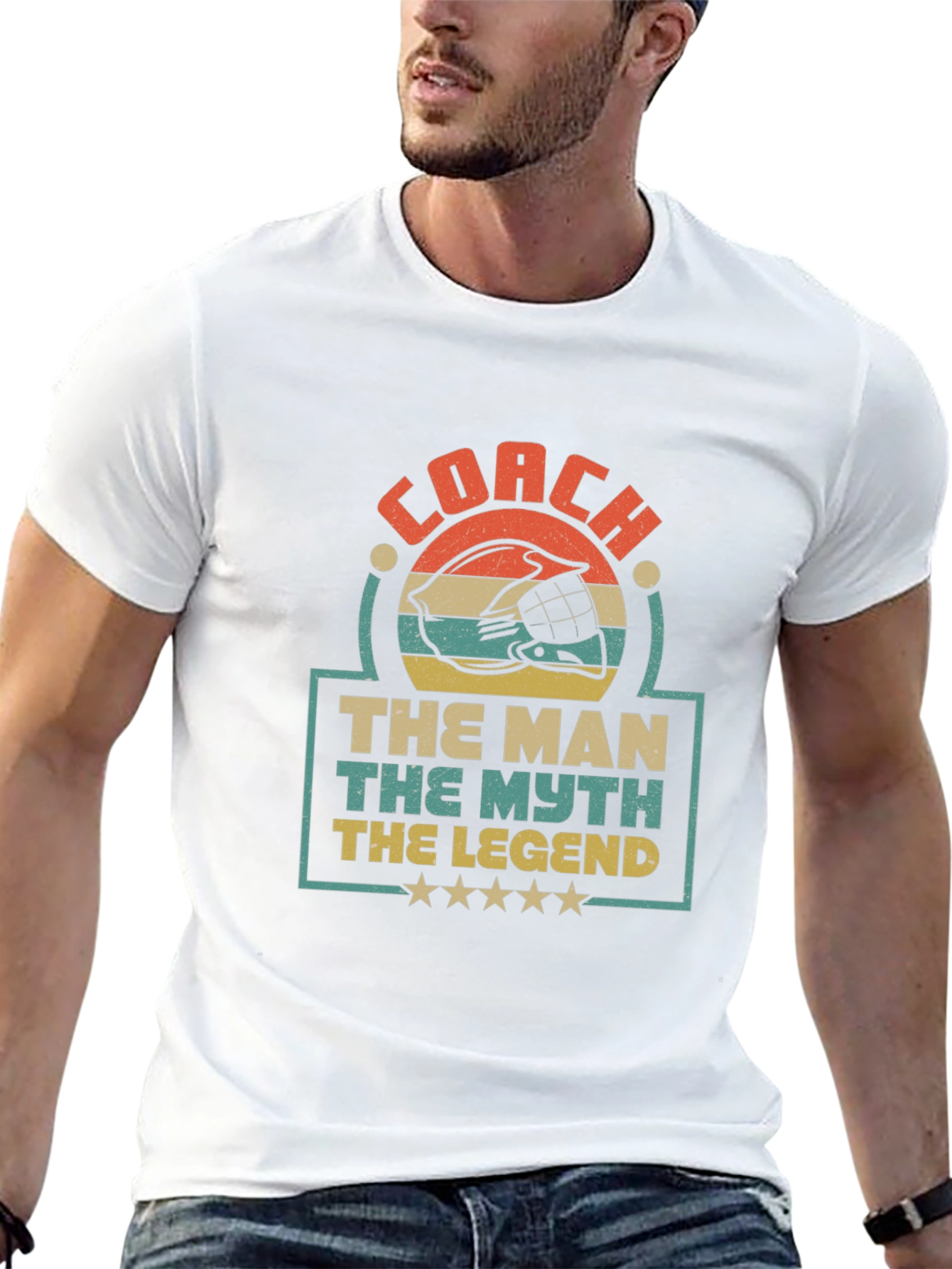 Coach The Man The Myth The Legend Graphic T-Shirt