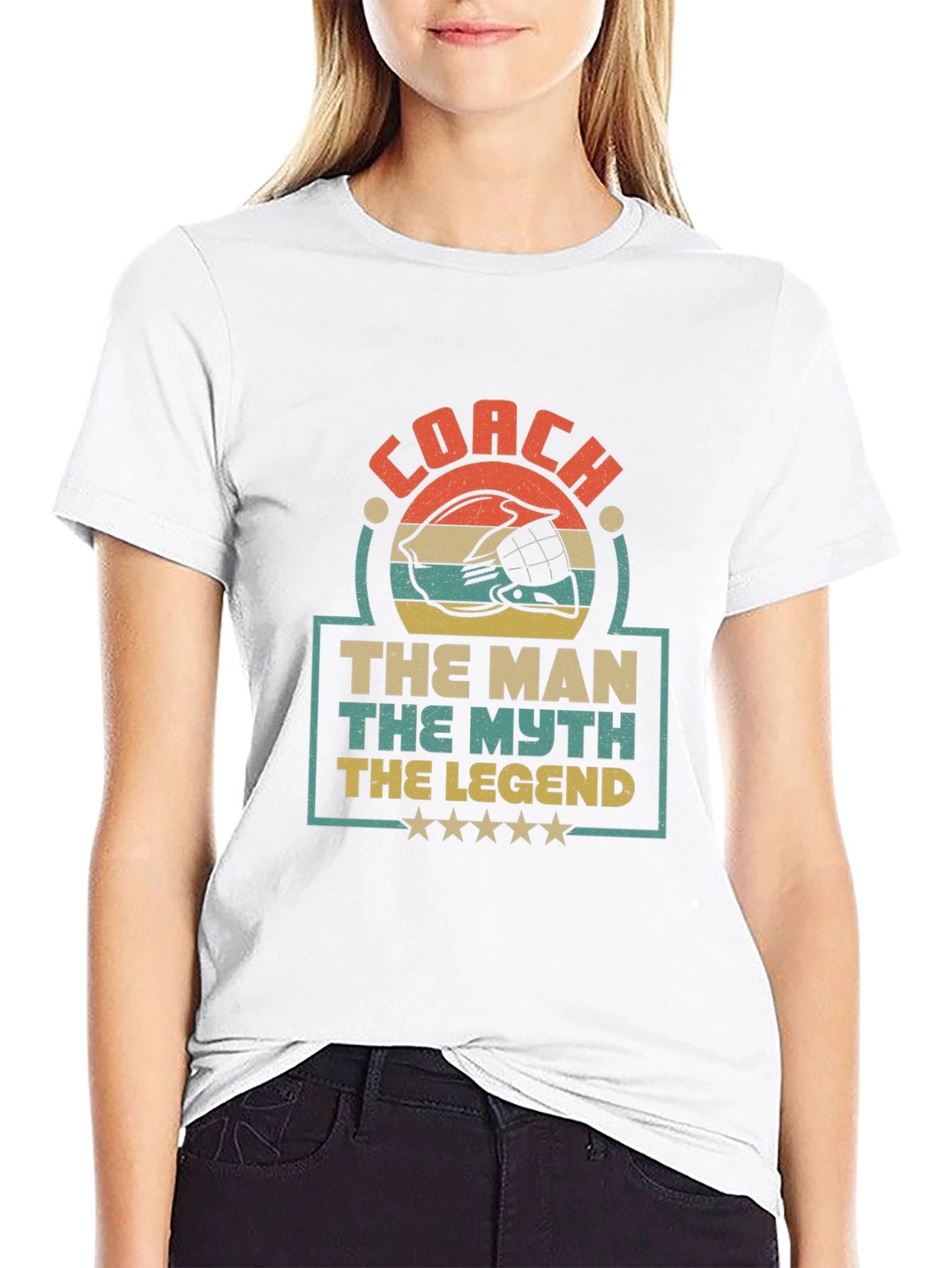 Coach The Man The Myth The Legend Graphic T-Shirt