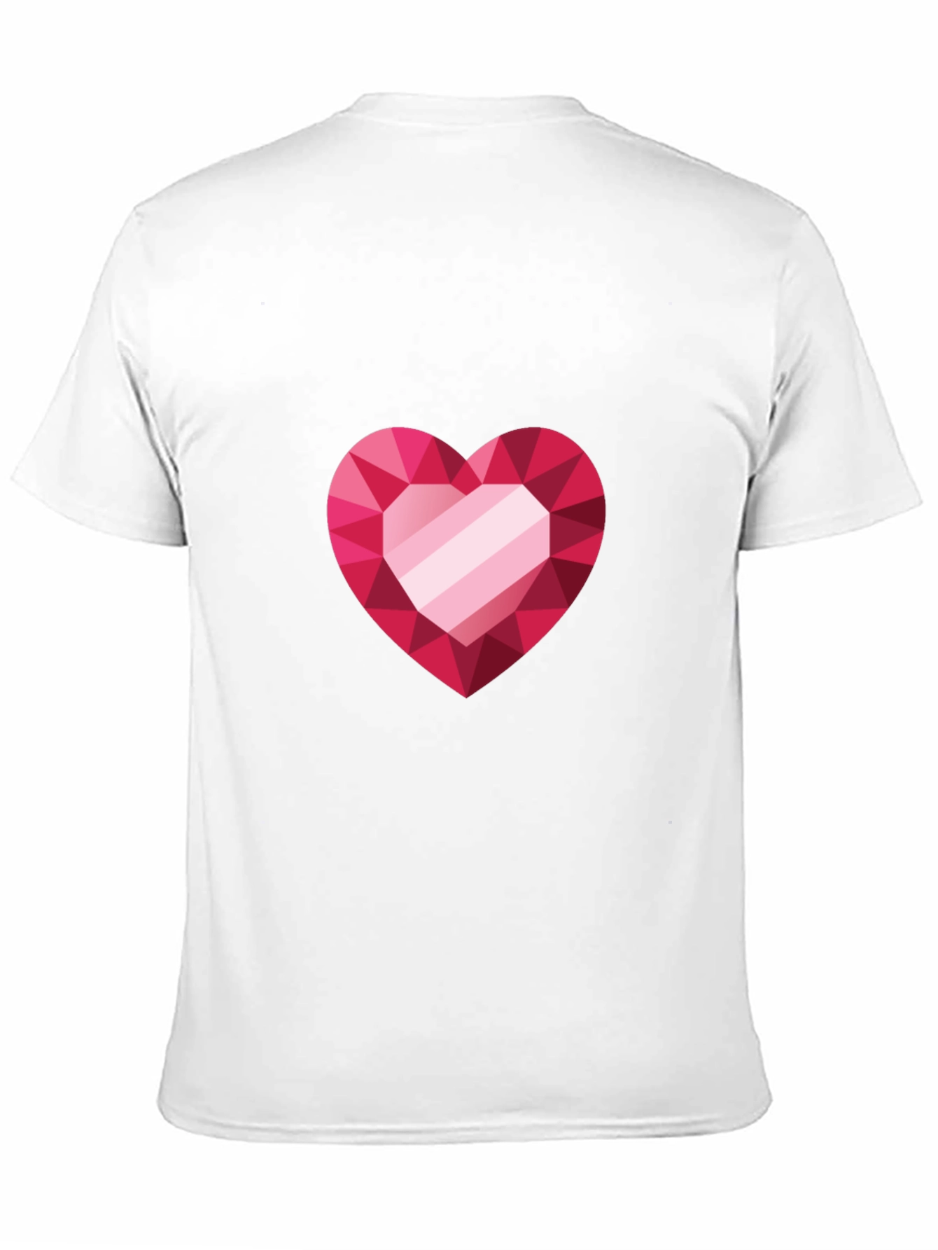 Heart Gem Graphic Black Tee