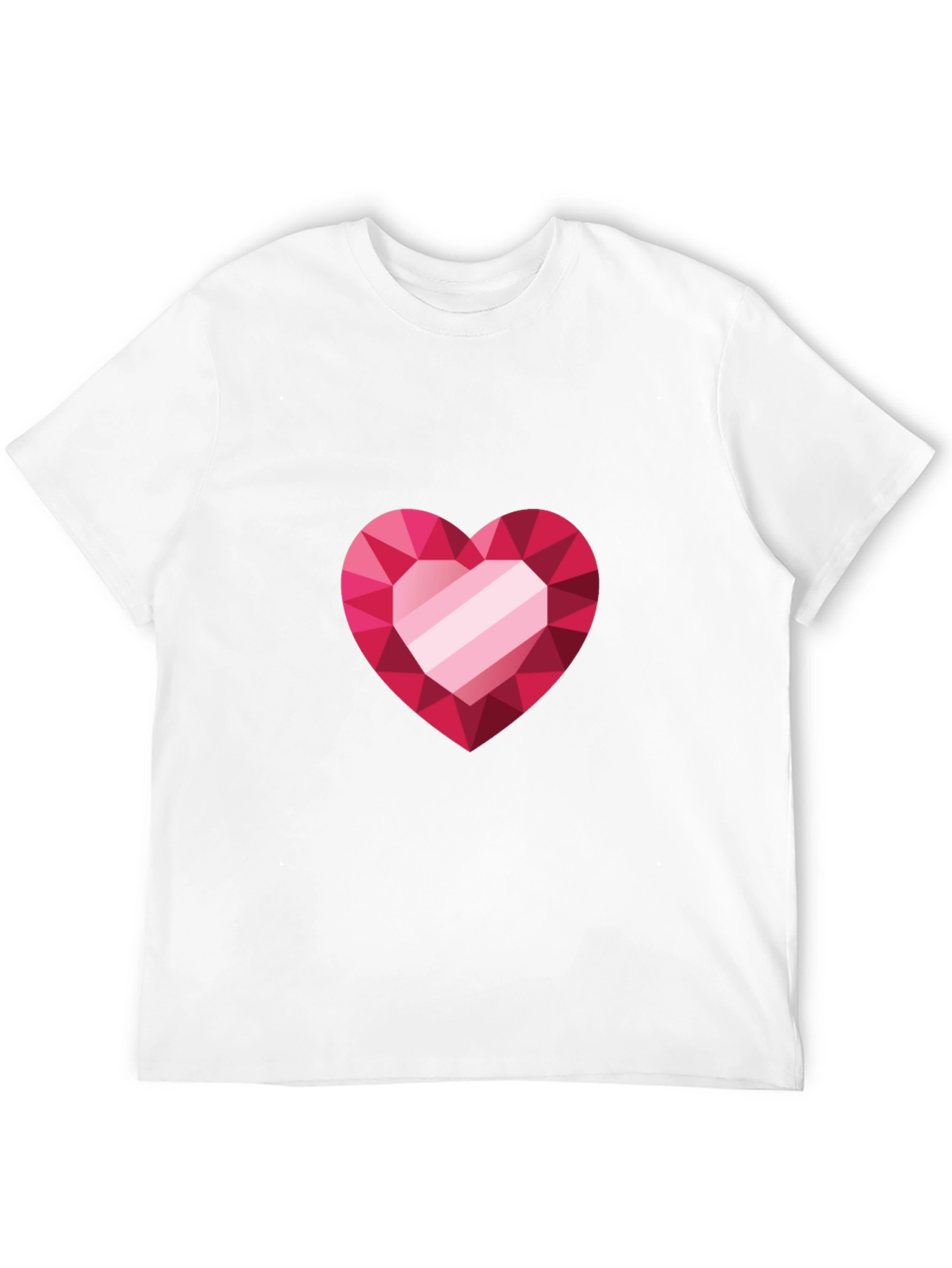 Heart Gem Graphic Black Tee
