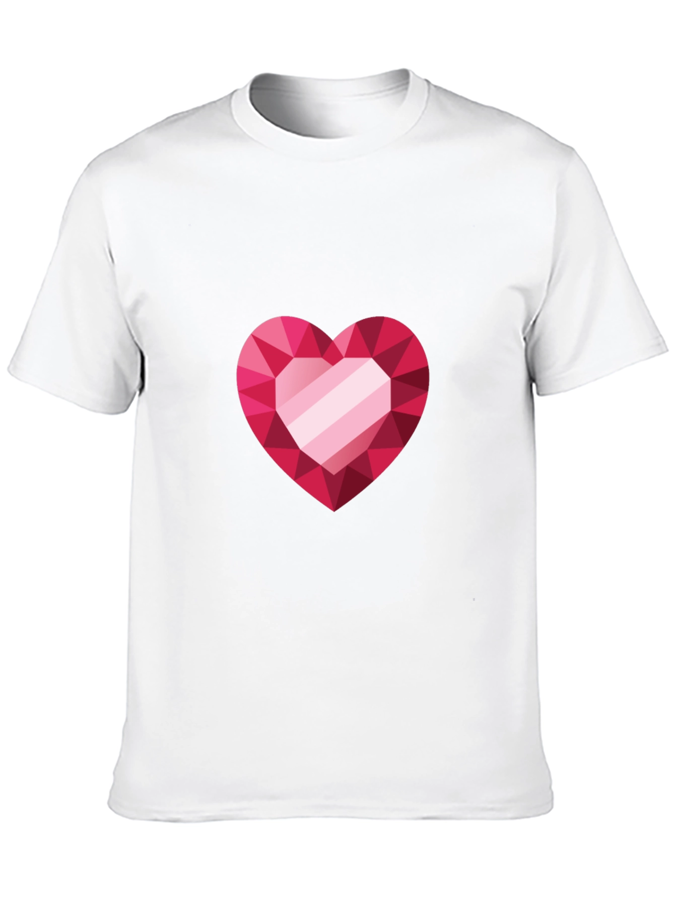 Heart Gem Graphic Black Tee