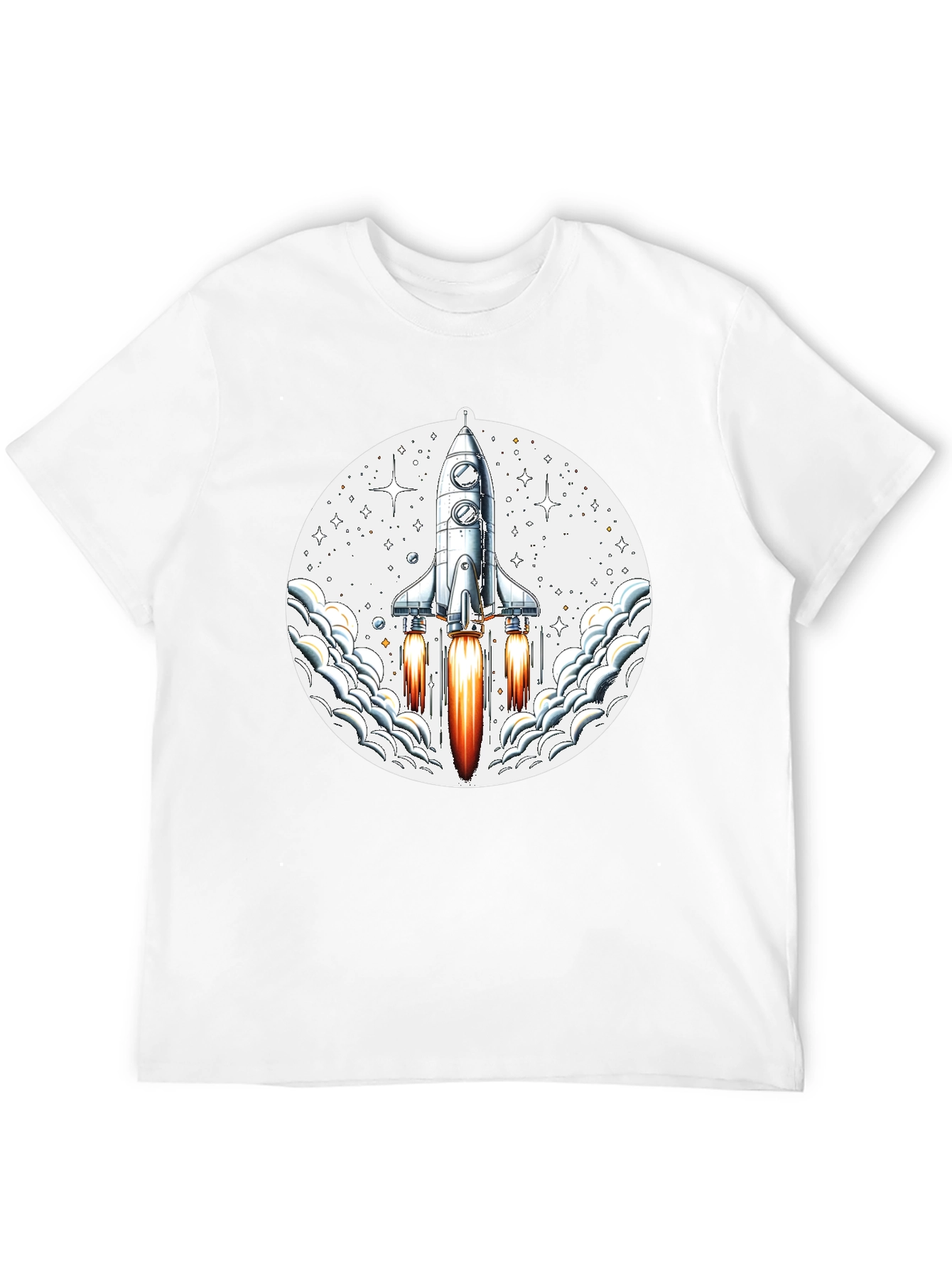 Rocket Launch Graphic Tee - Mens Black T-Shirt