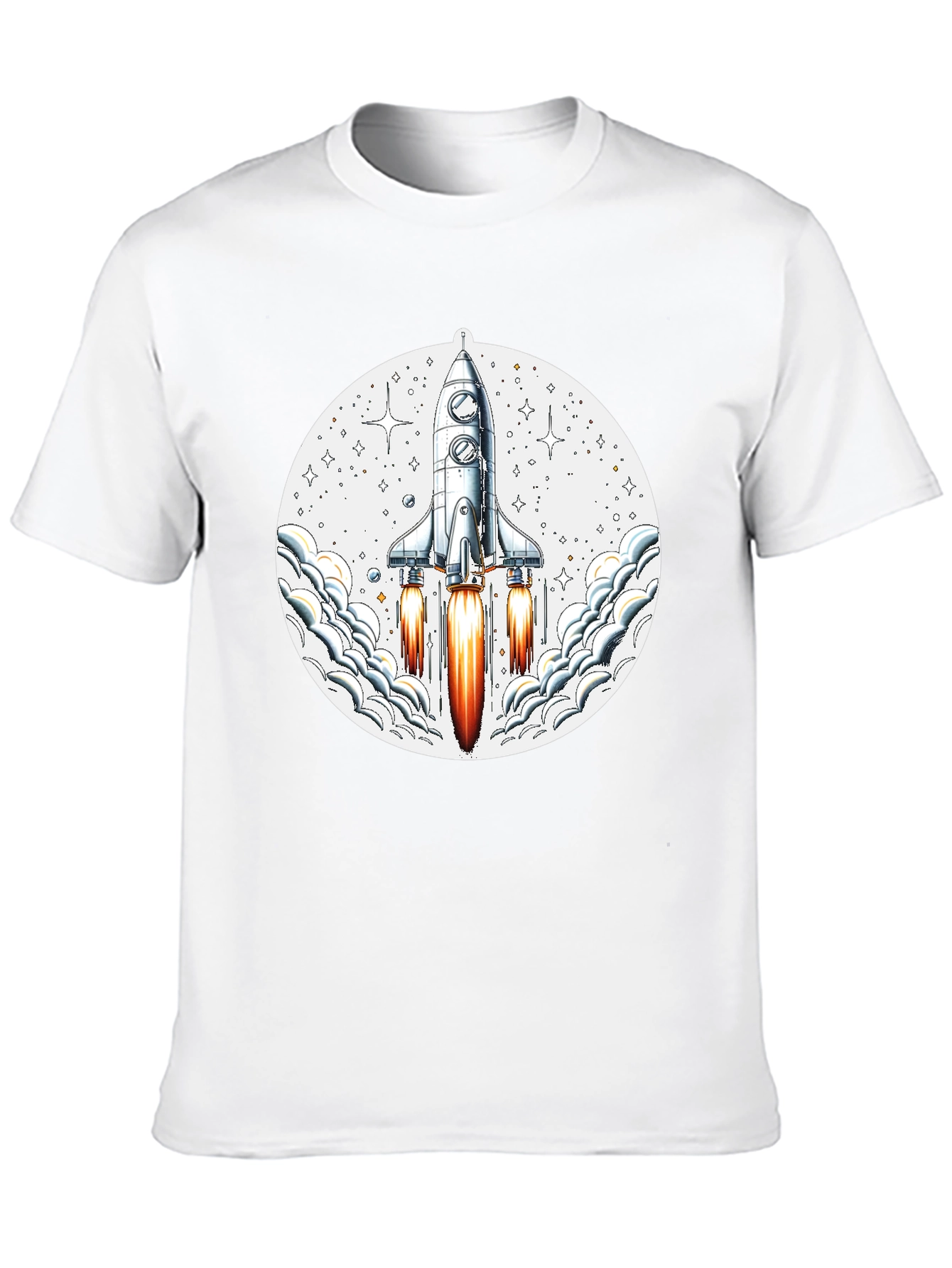 Rocket Launch Graphic Tee - Mens Black T-Shirt