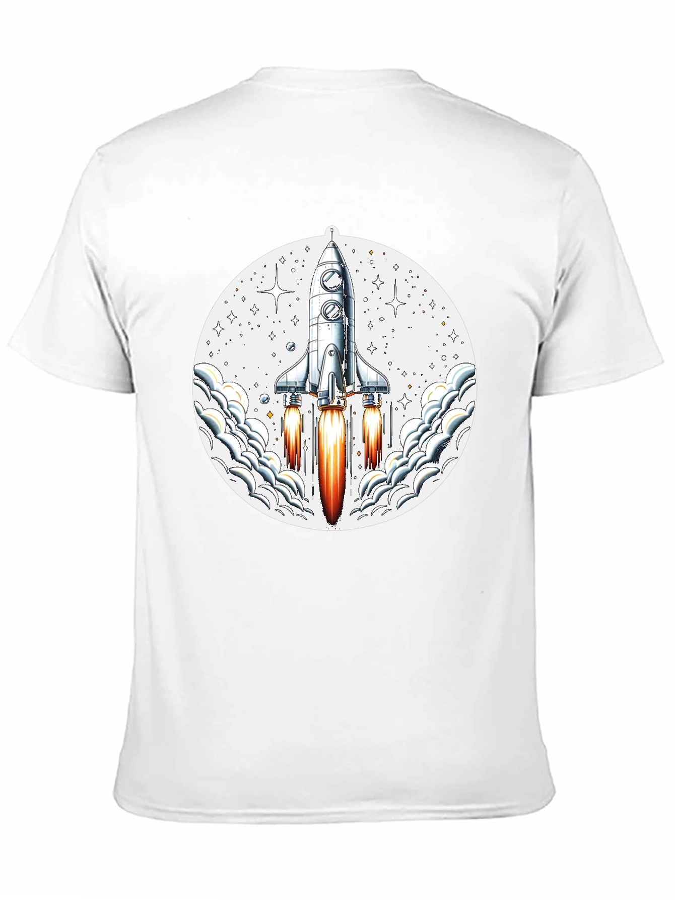 Rocket Launch Graphic Tee - Mens Black T-Shirt