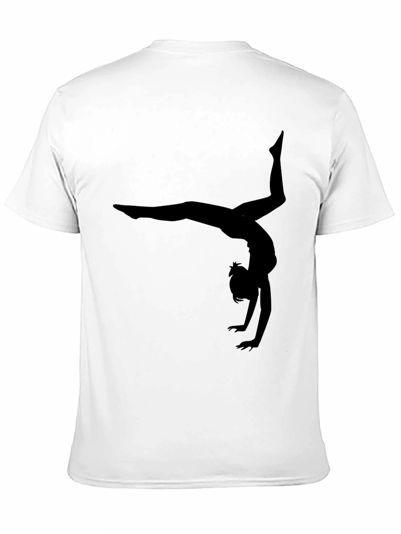 Gymnast Silhouette Black T-Shirt