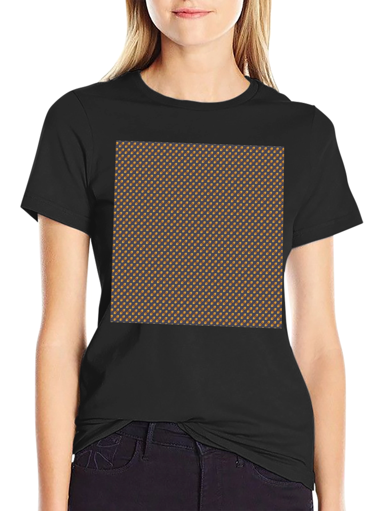 Modern Patterned Tee - Stylish Graphic Print T-Shirt