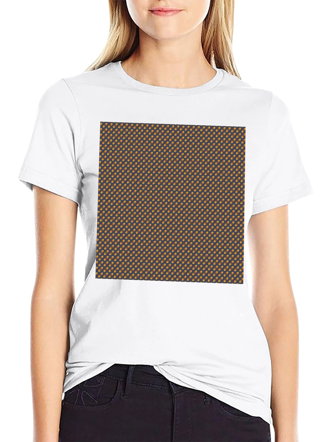 Modern Patterned Tee - Stylish Graphic Print T-Shirt