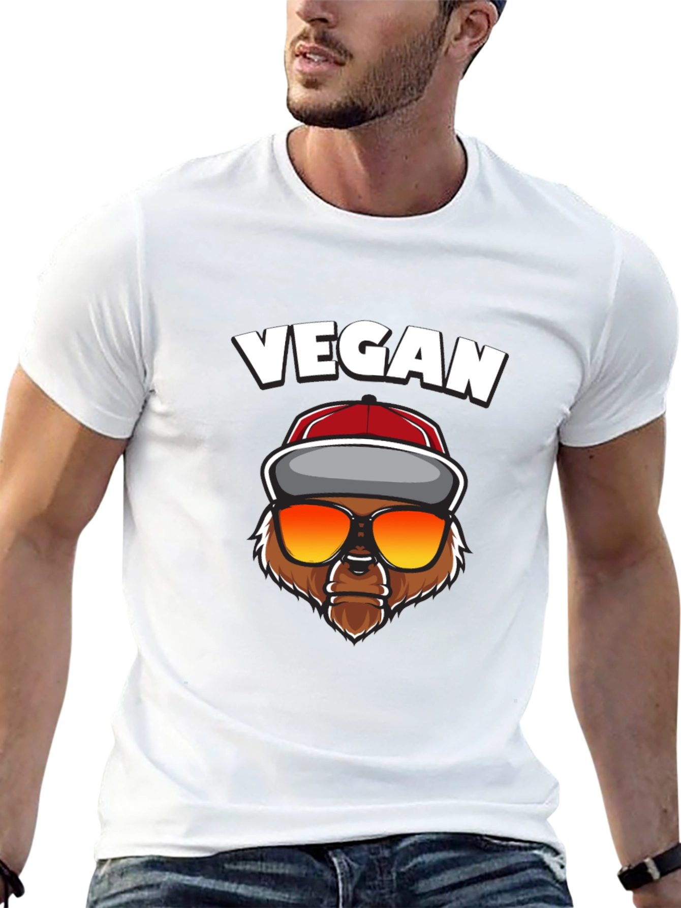 Vegan Bear Graphic Tee