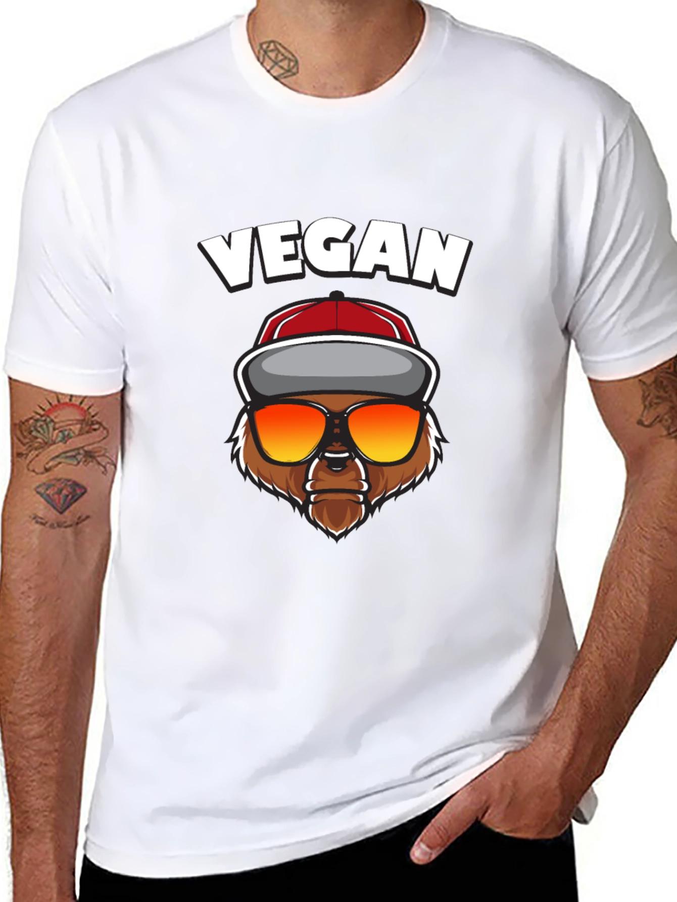 Vegan Bear Graphic Tee