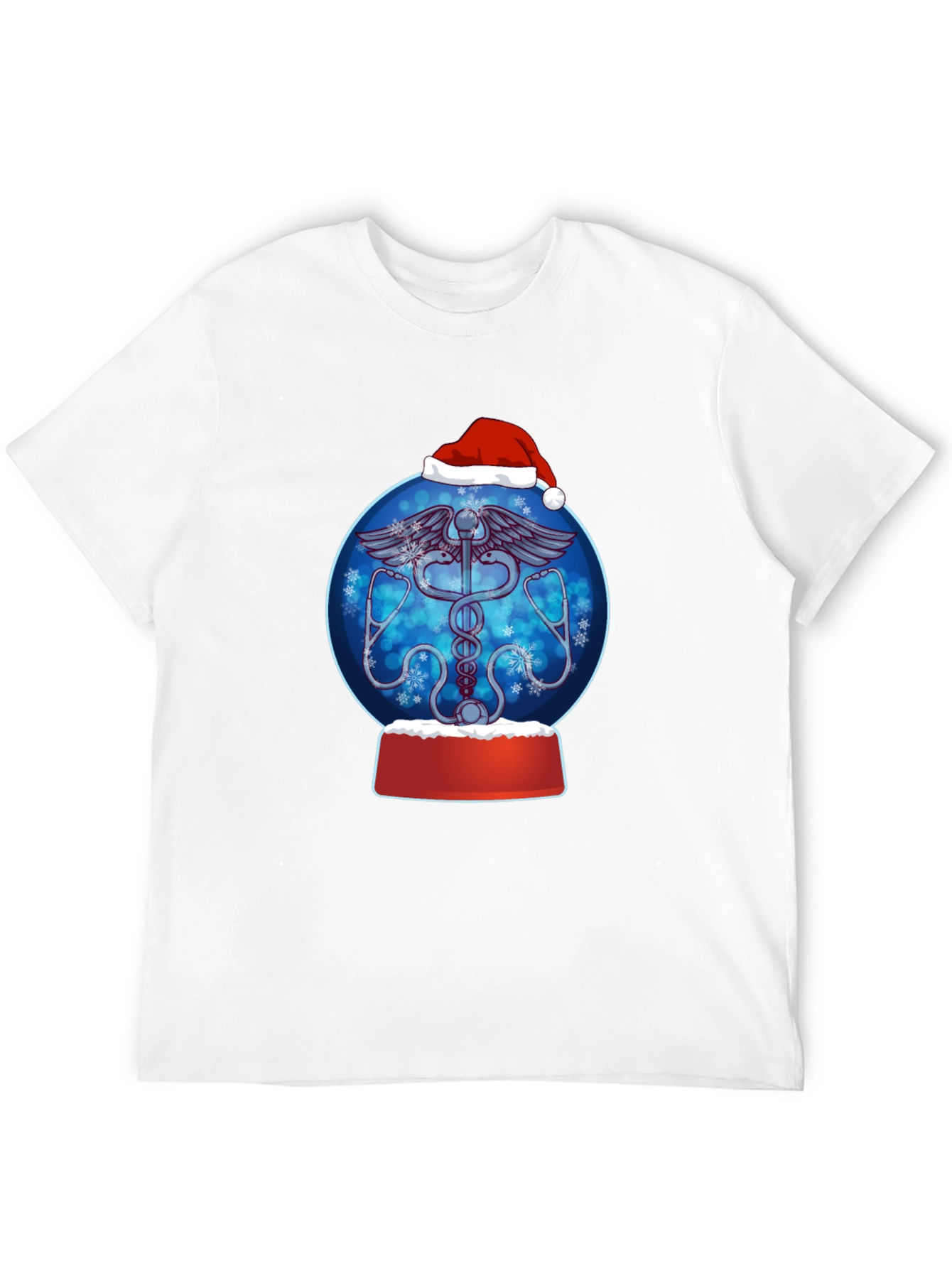 Festive Doctor/Nurse Snow Globe Graphic Tee