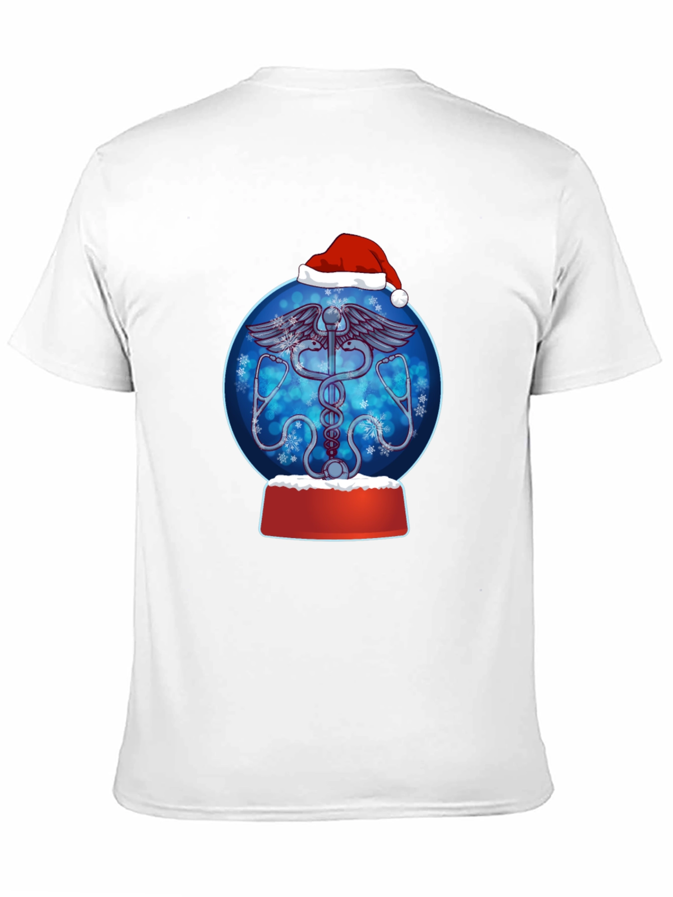 Festive Doctor/Nurse Snow Globe Graphic Tee