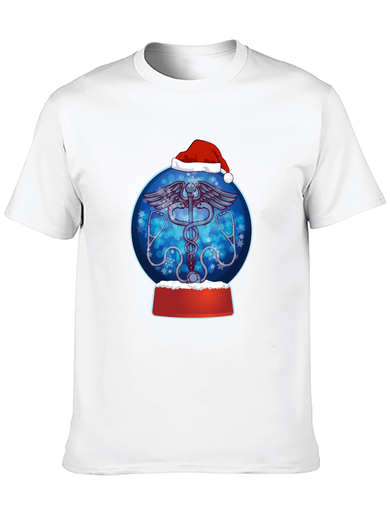 Festive Doctor/Nurse Snow Globe Graphic Tee