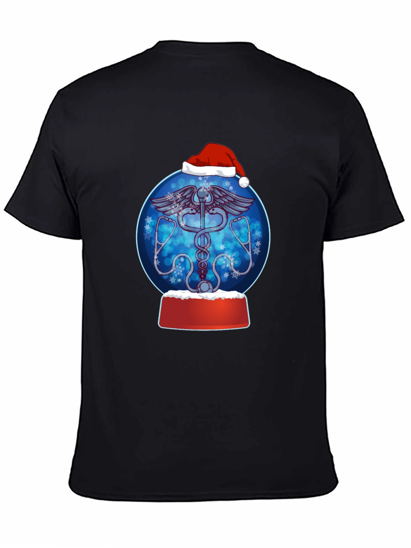 Festive Doctor/Nurse Snow Globe Graphic Tee