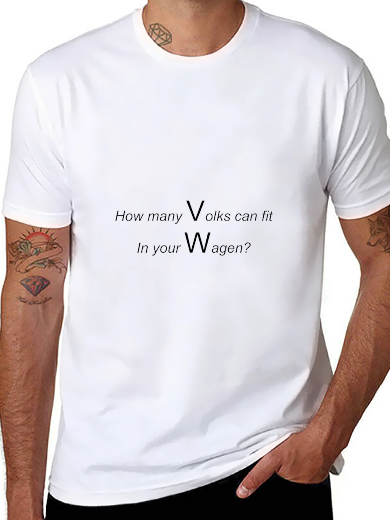 Volks Wagen Pun T-Shirt: How Many Volks?