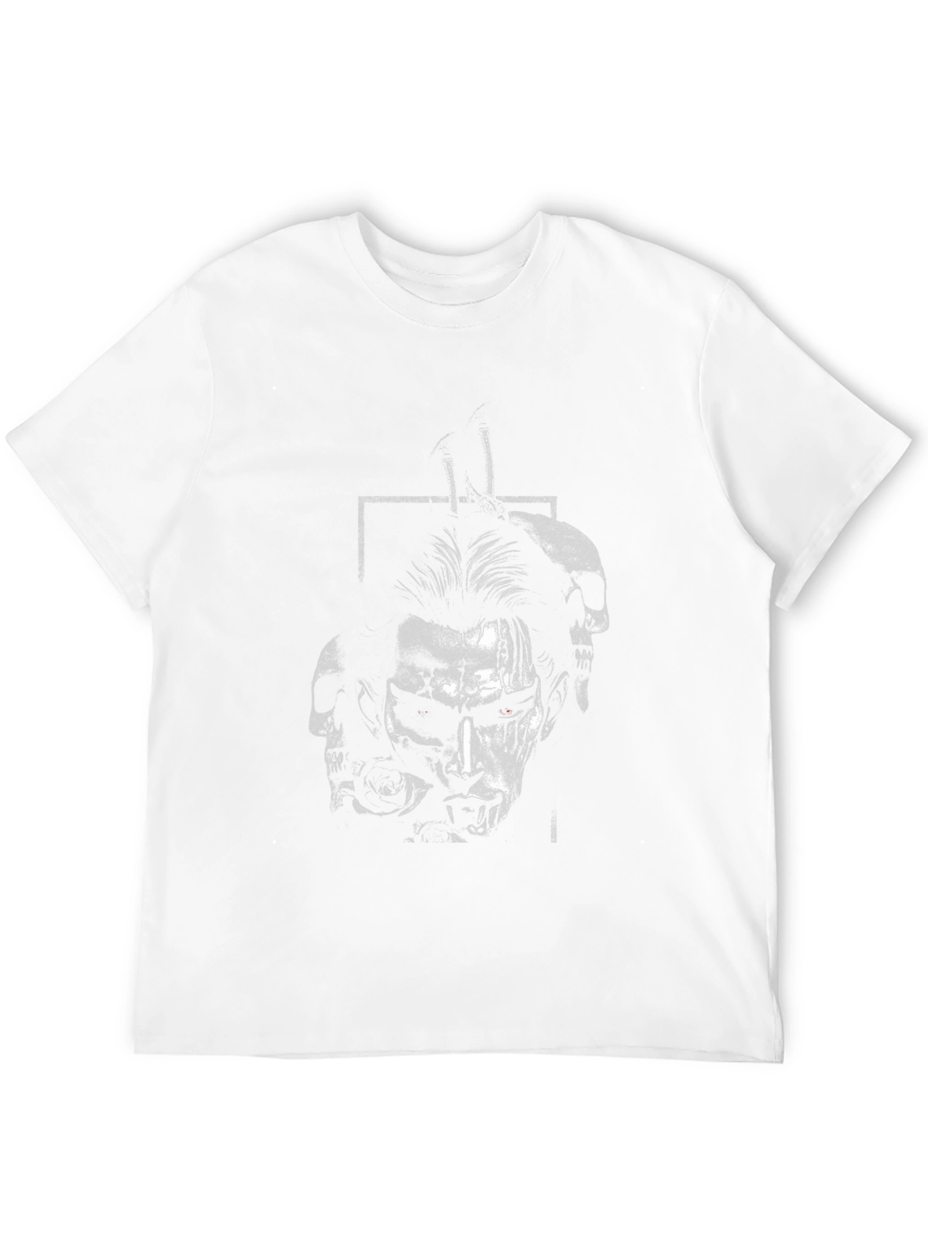 Gothic Skull Graphic Print Tee