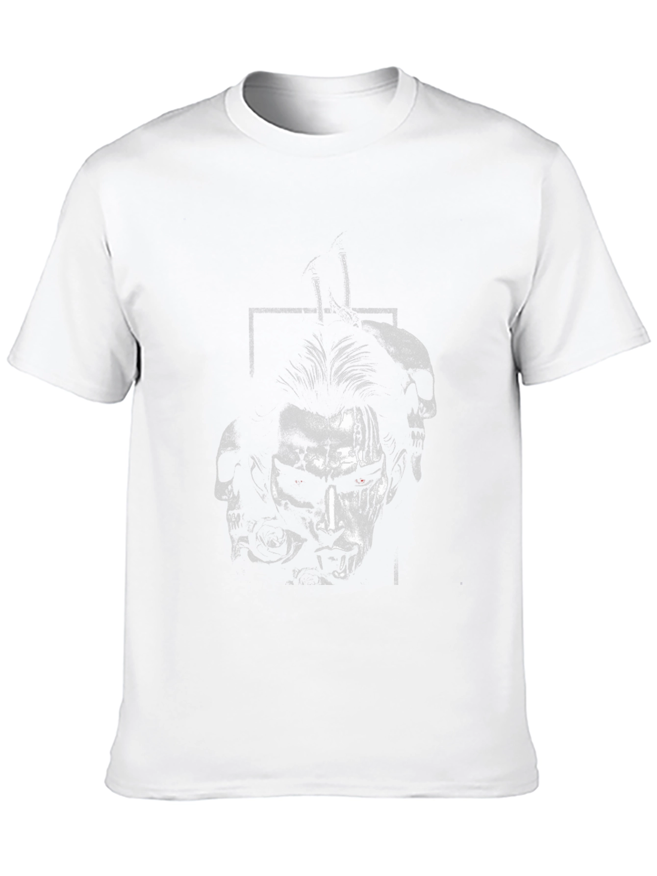 Gothic Skull Graphic Print Tee