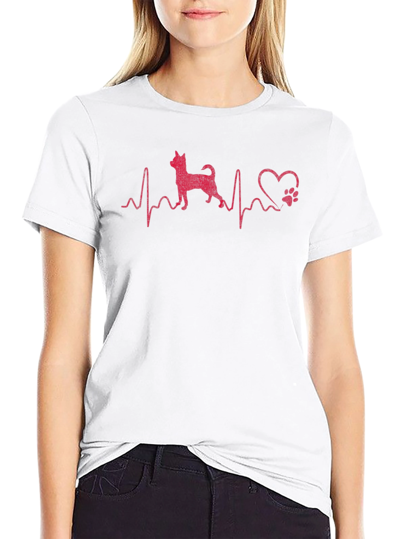 Dog Heartbeat T-Shirt - Love Your Pet!
