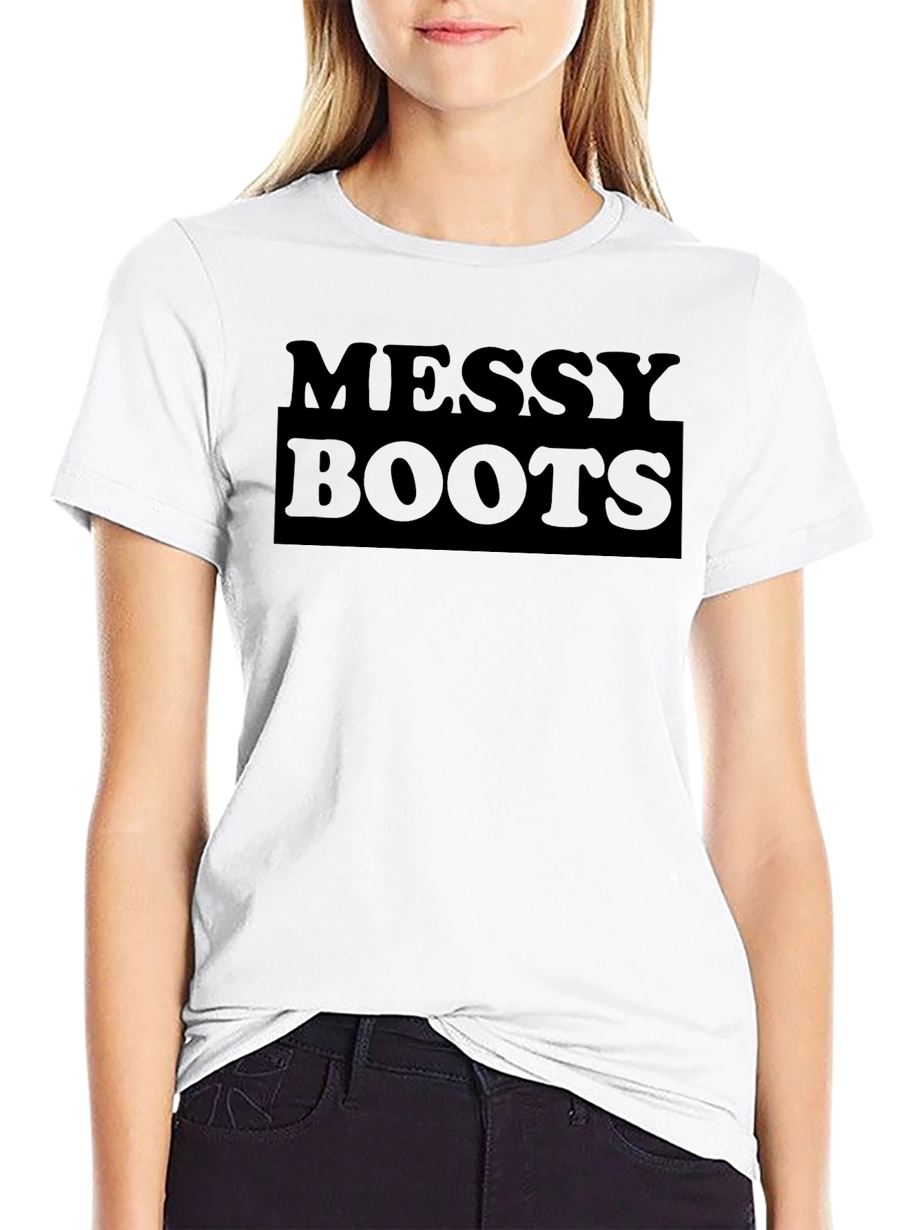 Messy Boots Graphic Tee - Trendy & Comfortable
