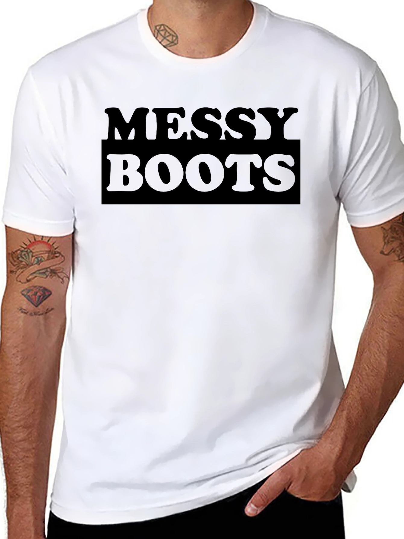 Messy Boots Graphic Tee - Trendy & Comfortable