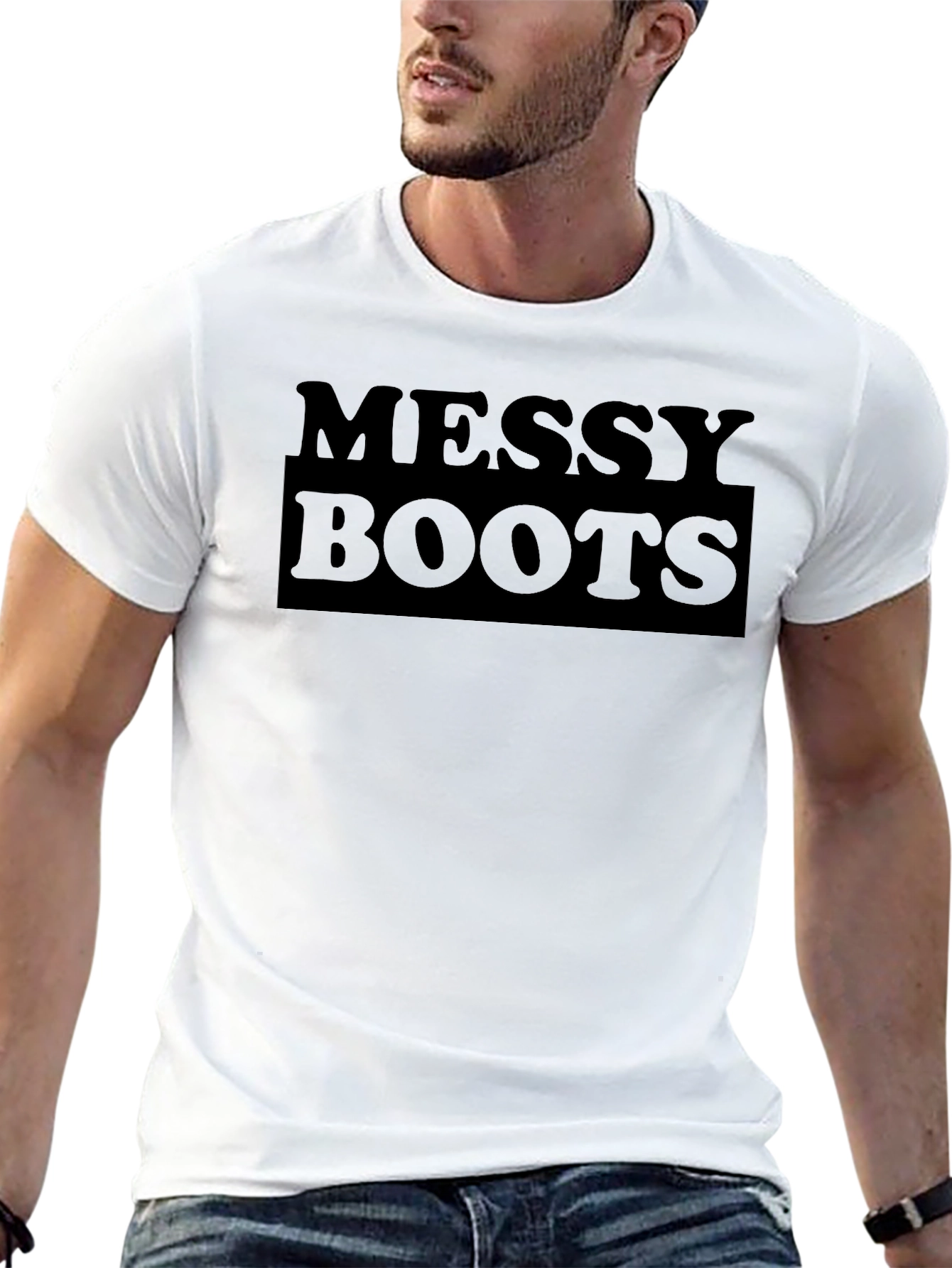 Messy Boots Graphic Tee - Trendy & Comfortable
