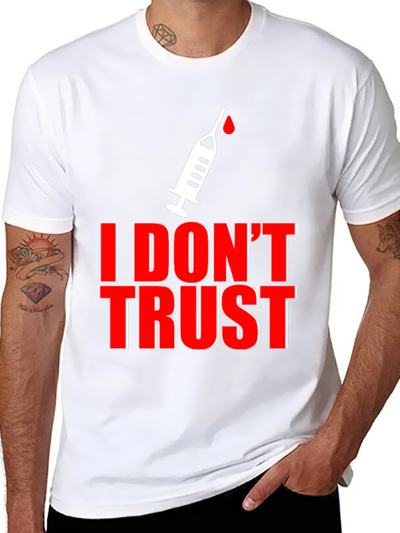 I Dont Trust T-Shirt - Anti-Vaccine Statement Tee