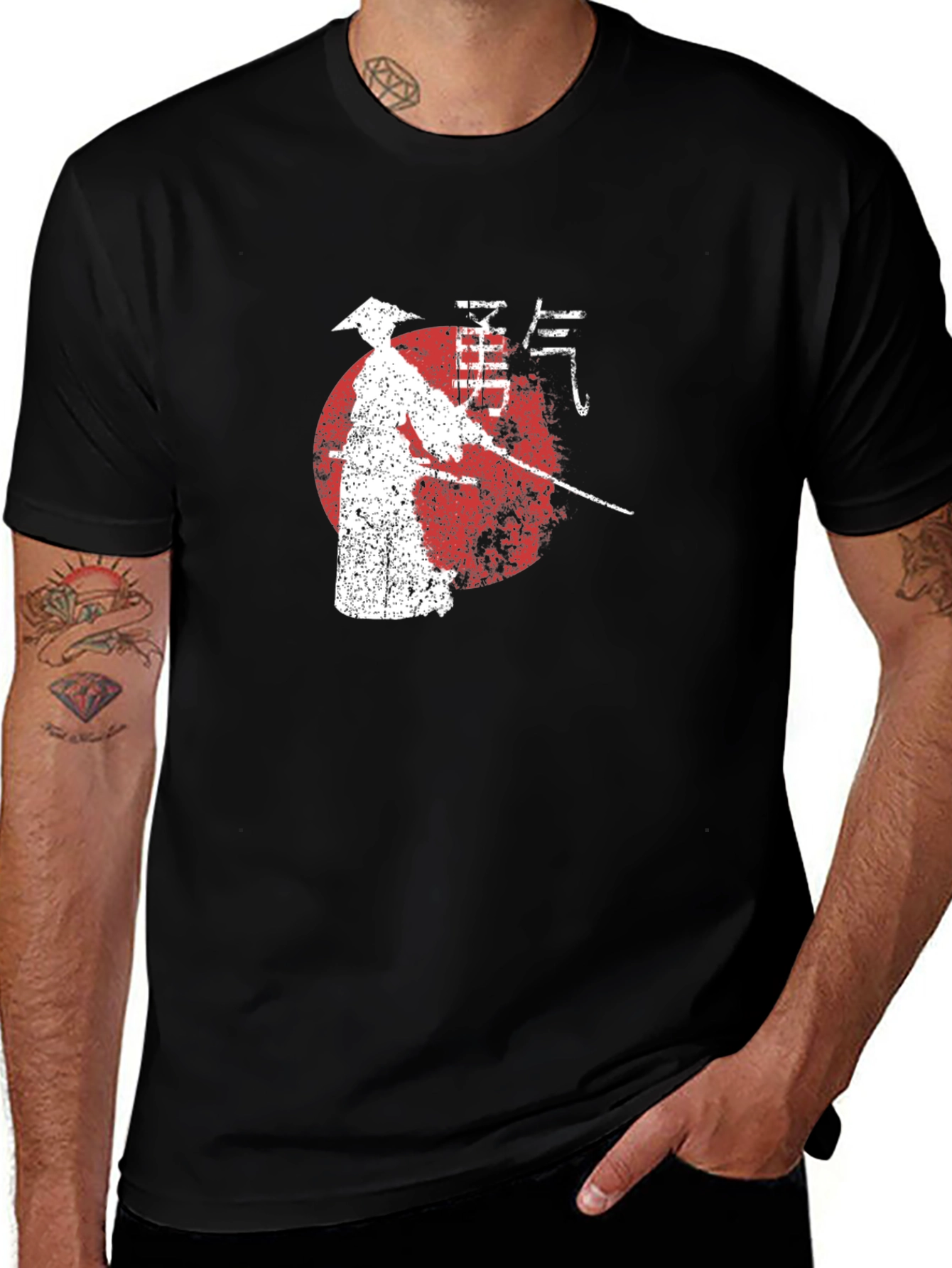 Samurai Graphic Tee - Japanese Warrior T-Shirt