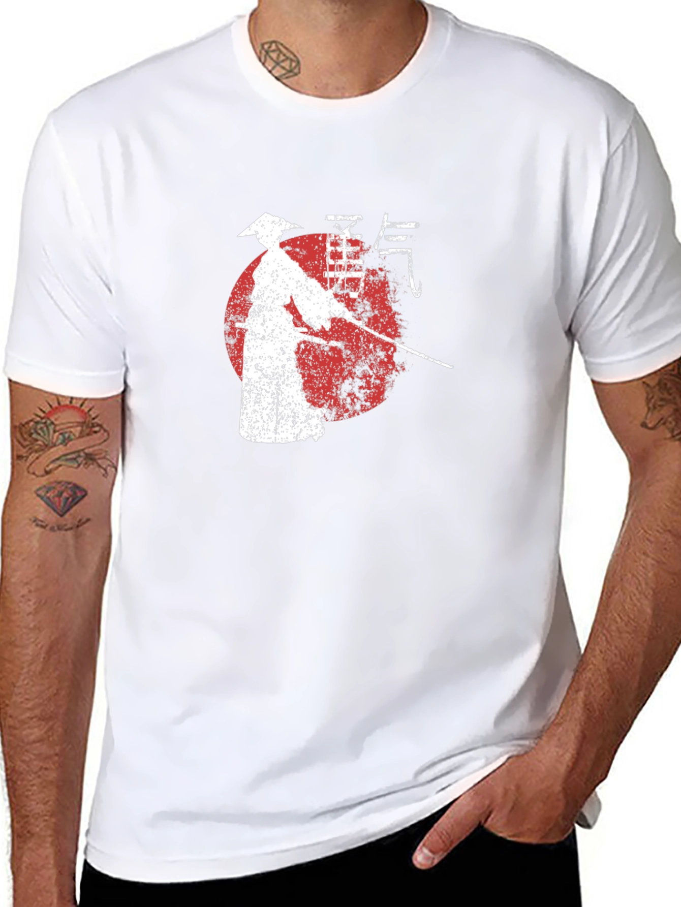 Samurai Graphic Tee - Japanese Warrior T-Shirt
