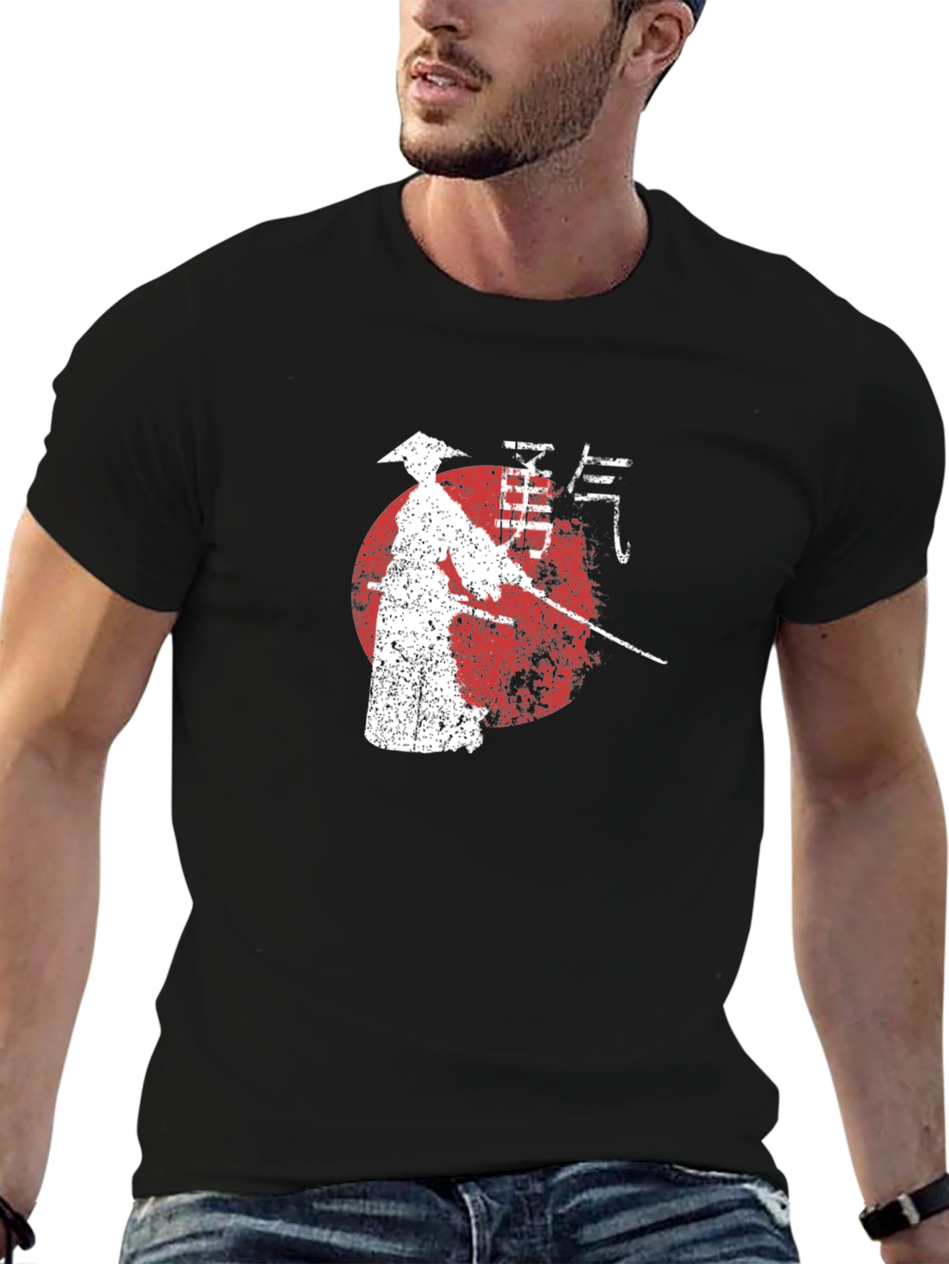 Samurai Graphic Tee - Japanese Warrior T-Shirt