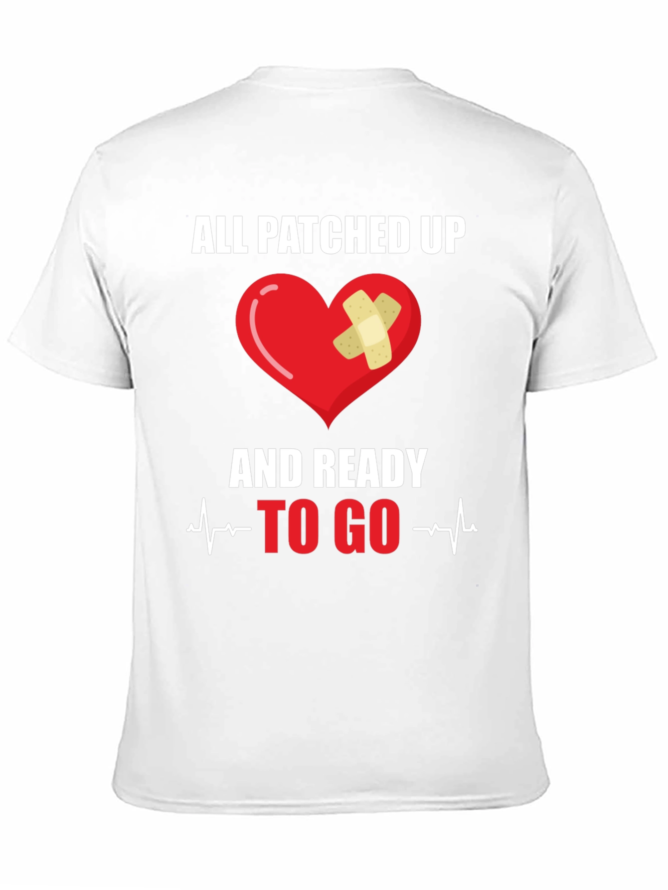 All Patched Up Heart Graphic T-Shirt