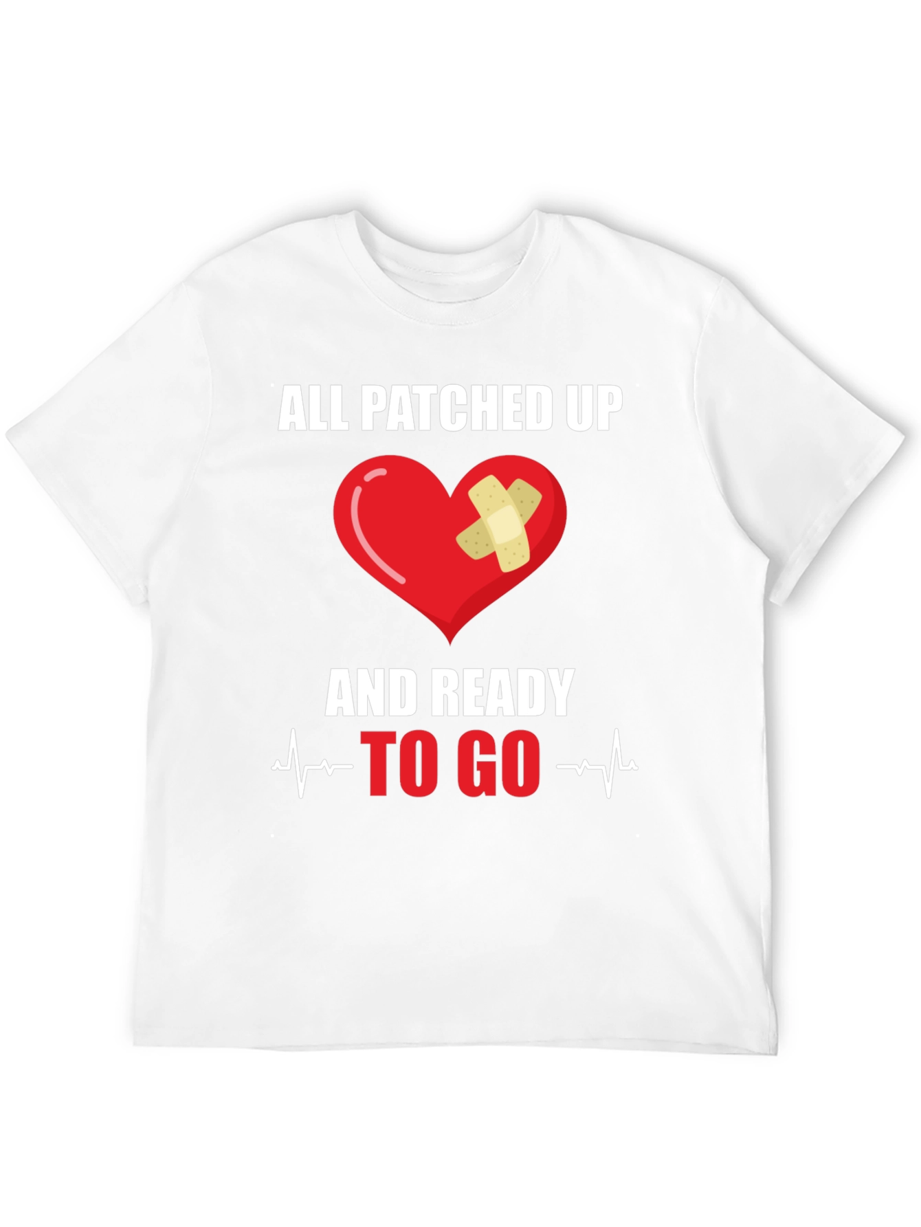 All Patched Up Heart Graphic T-Shirt