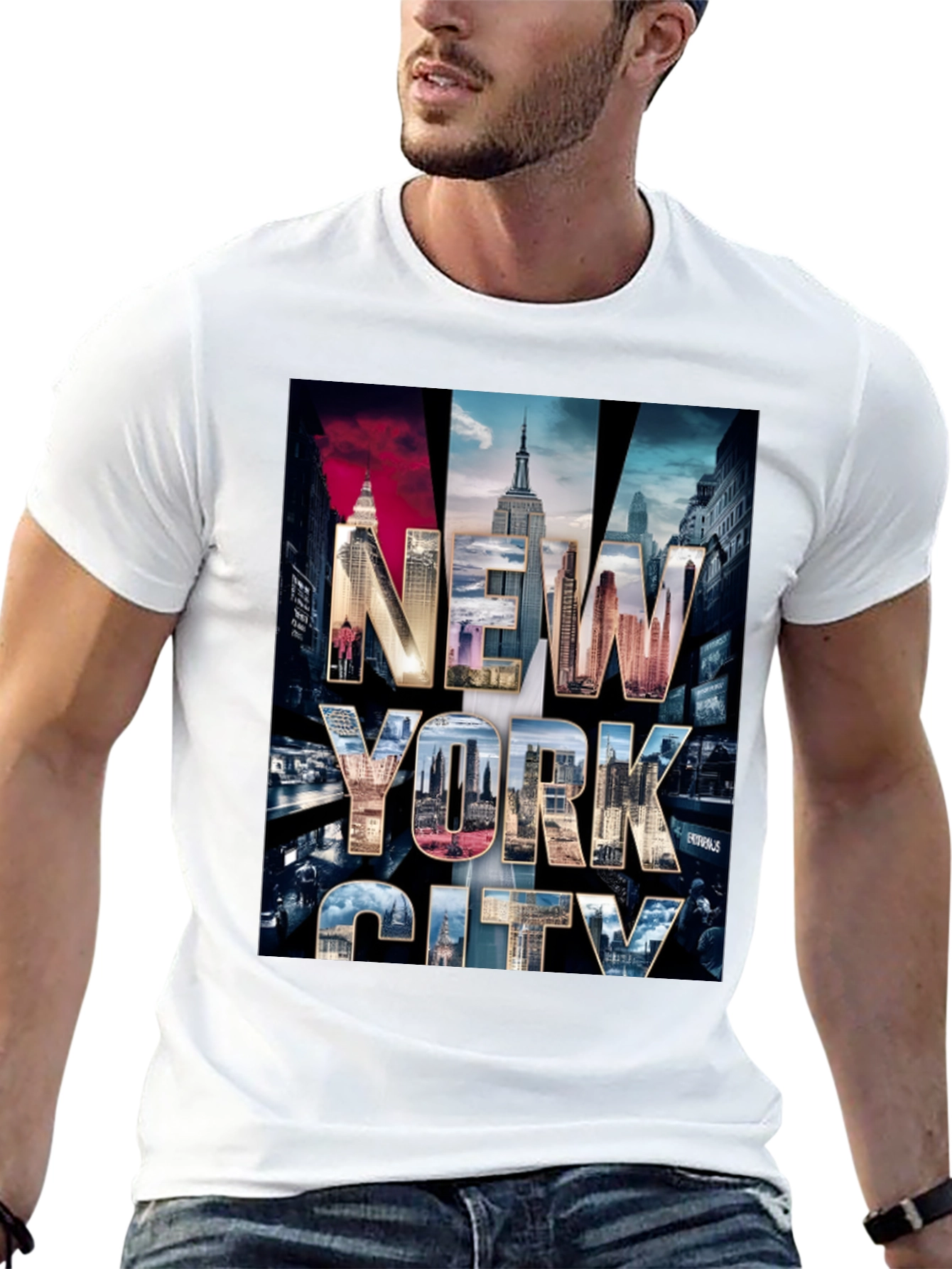 New York City Skyline Graphic Tee