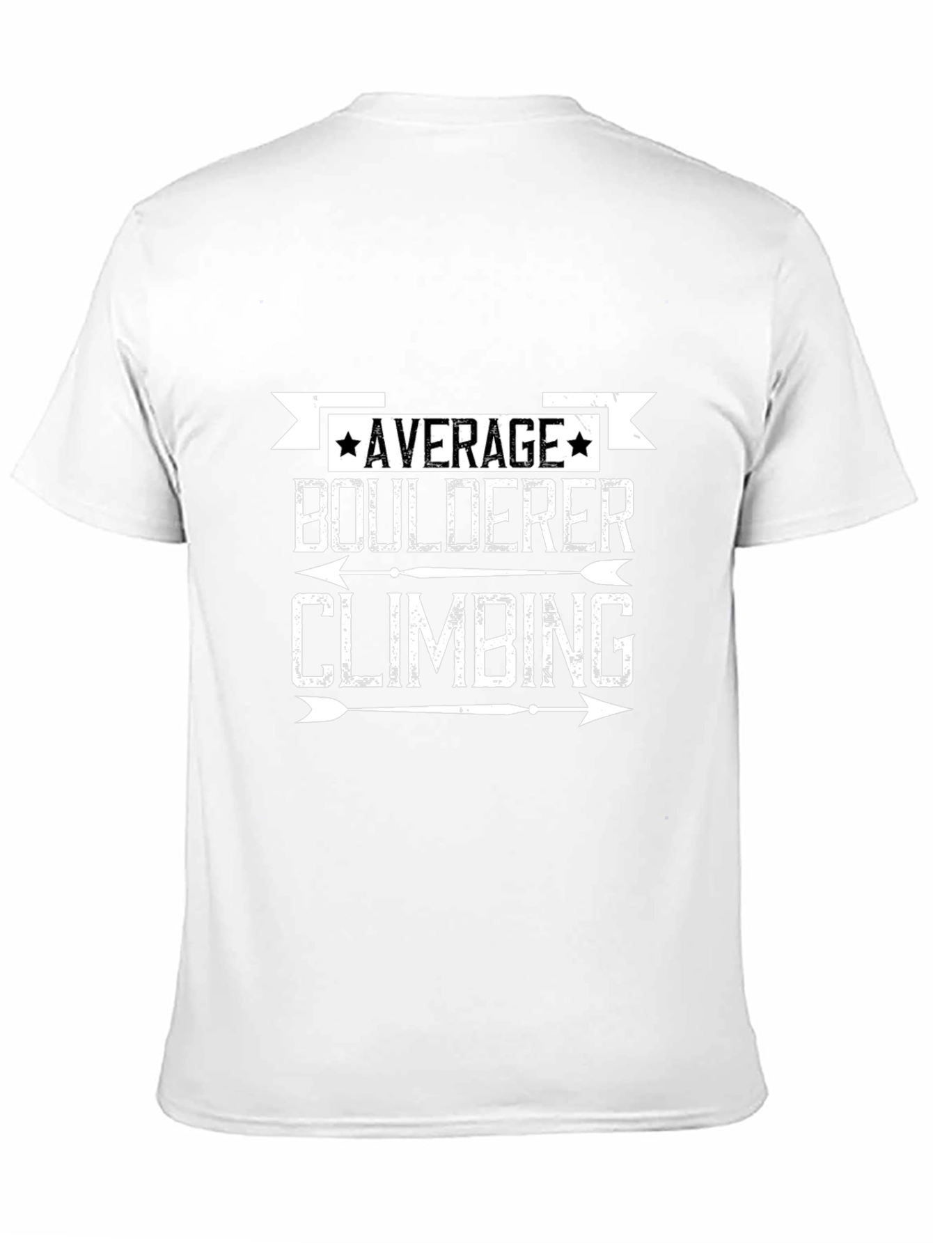 Average Boulderer Climbing T-Shirt - Black Graphic Tee