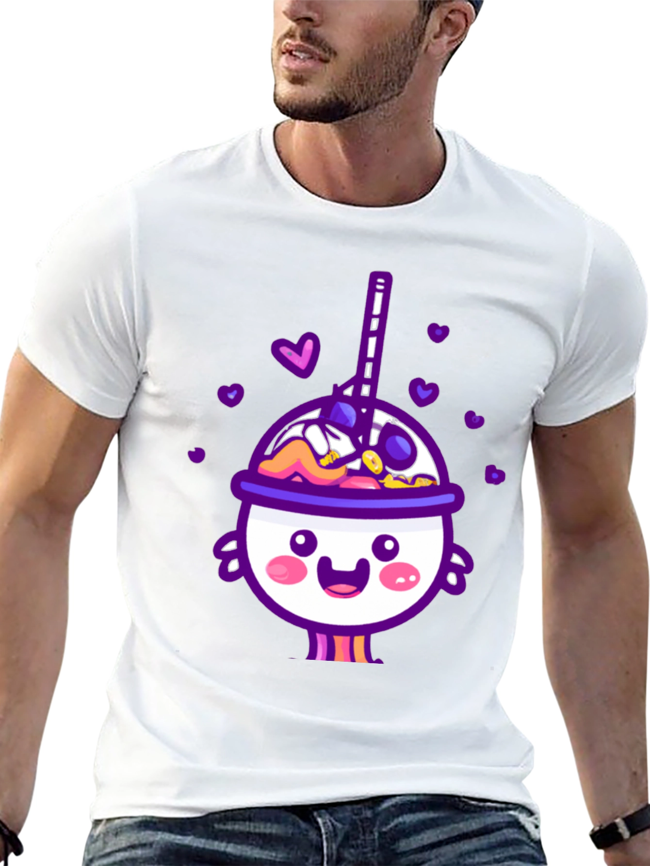 Cute Kawaii Drink Graphic T-Shirt