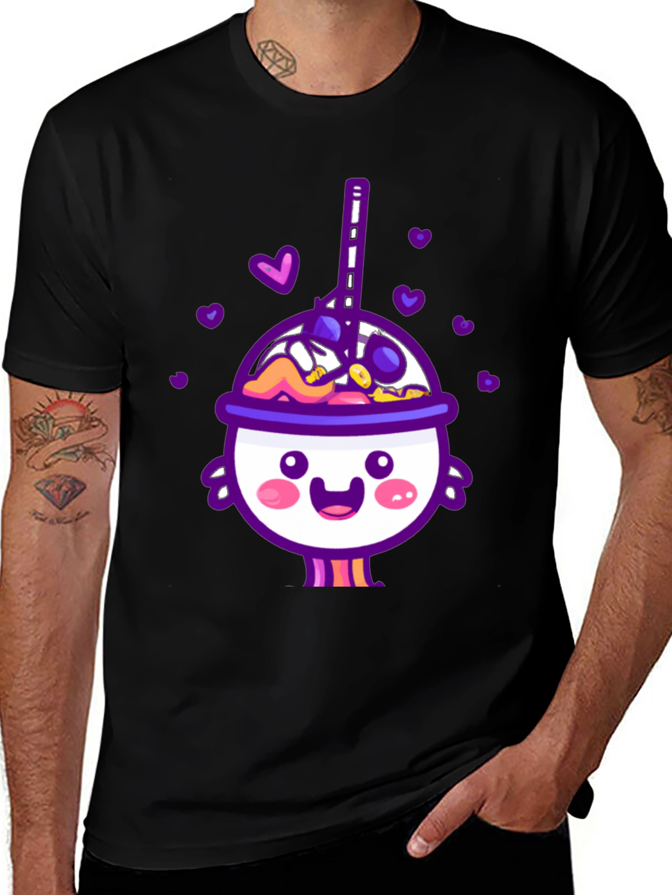 Cute Kawaii Drink Graphic T-Shirt