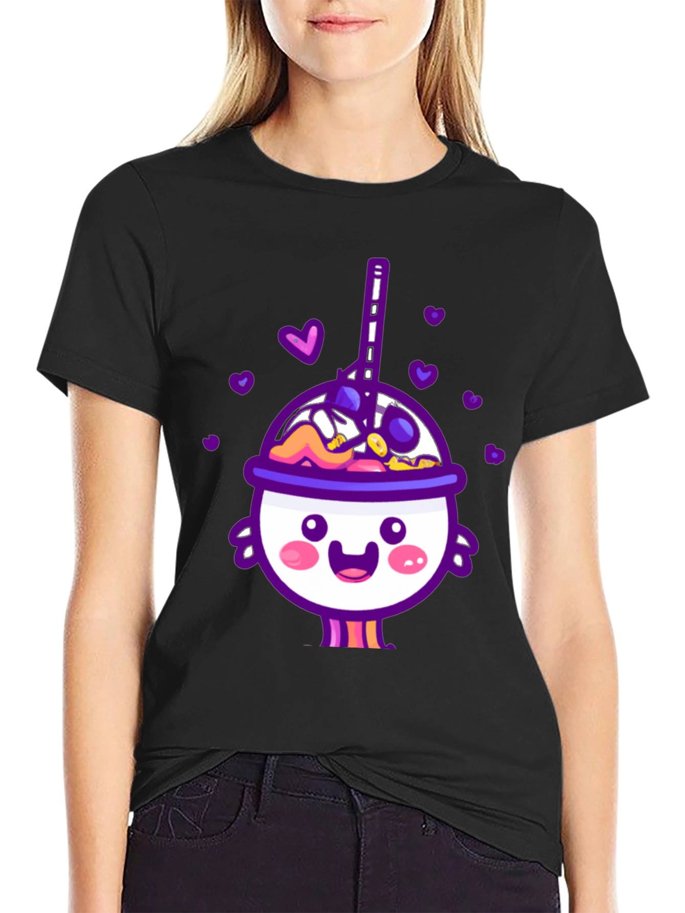 Cute Kawaii Drink Graphic T-Shirt
