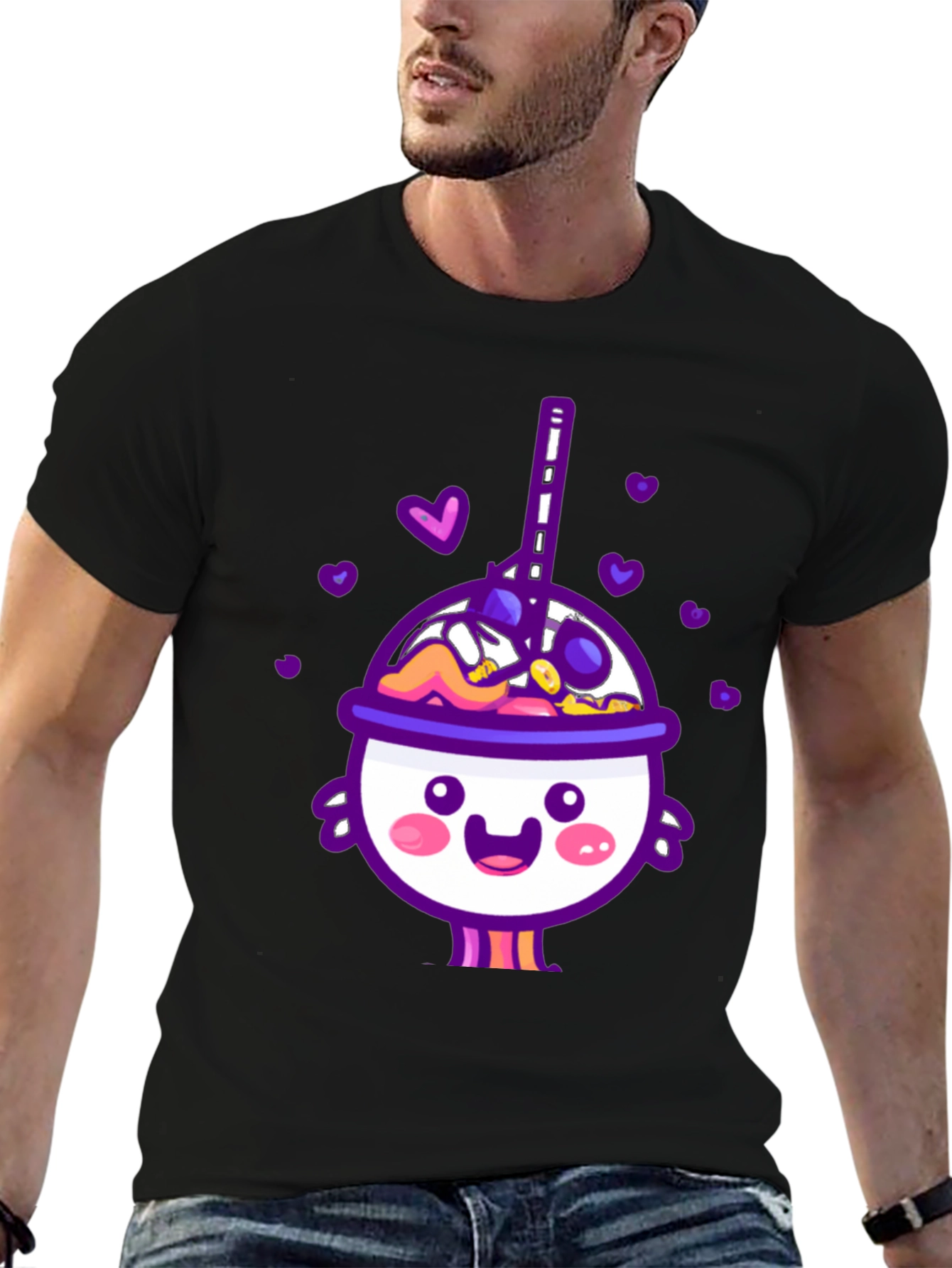 Cute Kawaii Drink Graphic T-Shirt