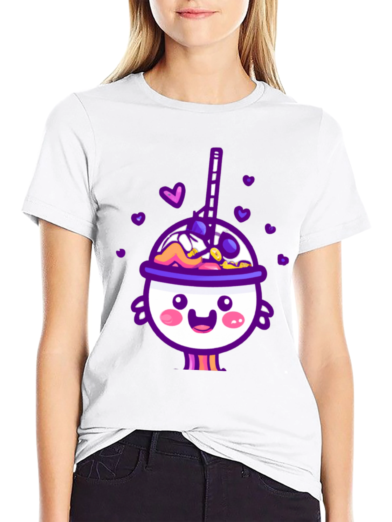 Cute Kawaii Drink Graphic T-Shirt