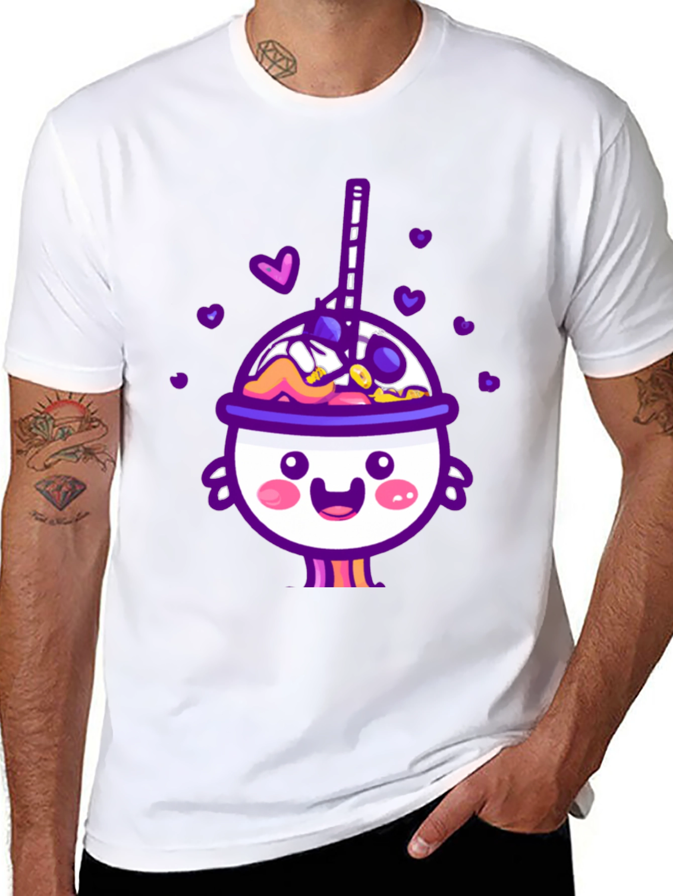 Cute Kawaii Drink Graphic T-Shirt