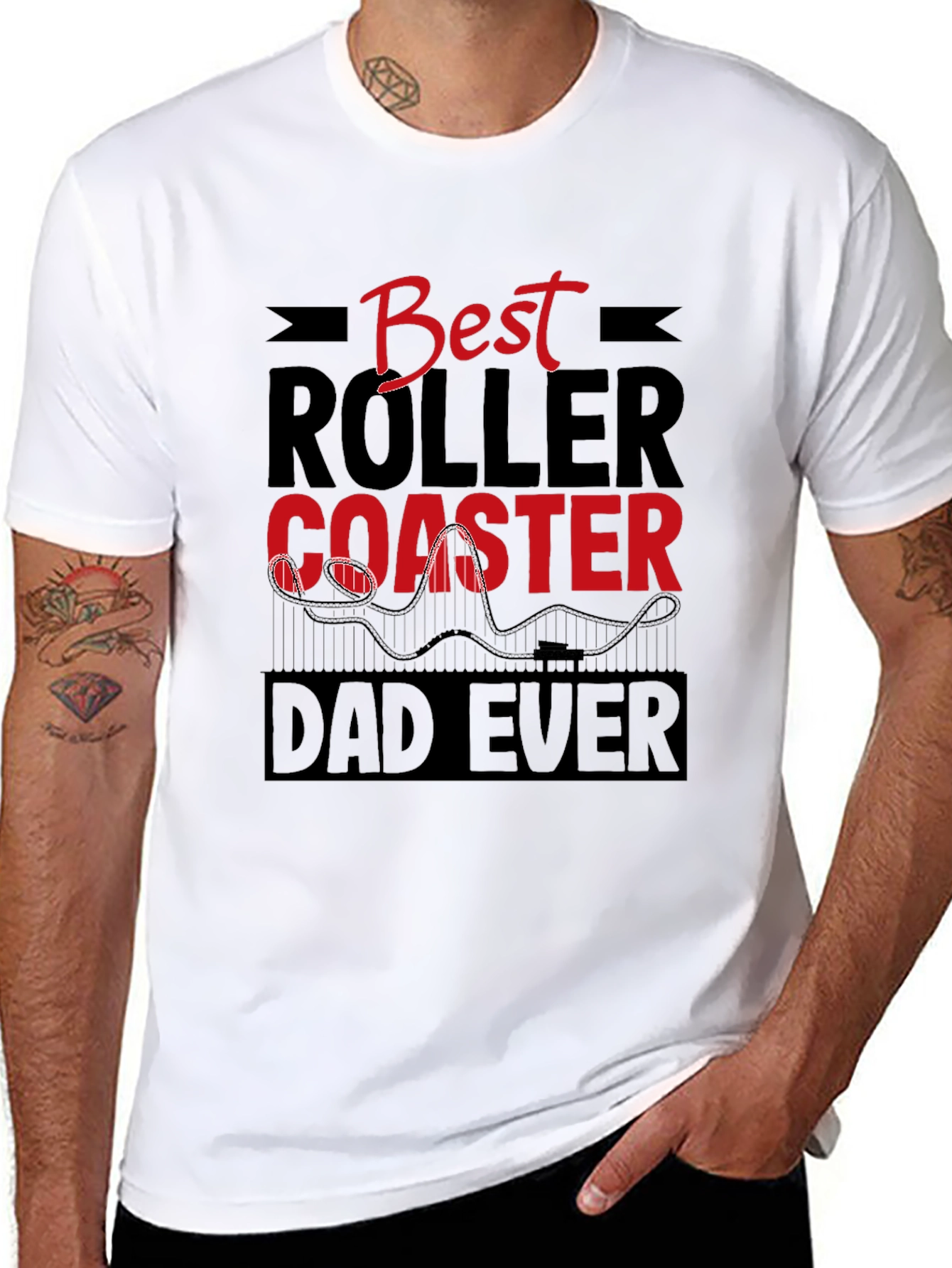 Best Roller Coaster Dad Ever T-Shirt