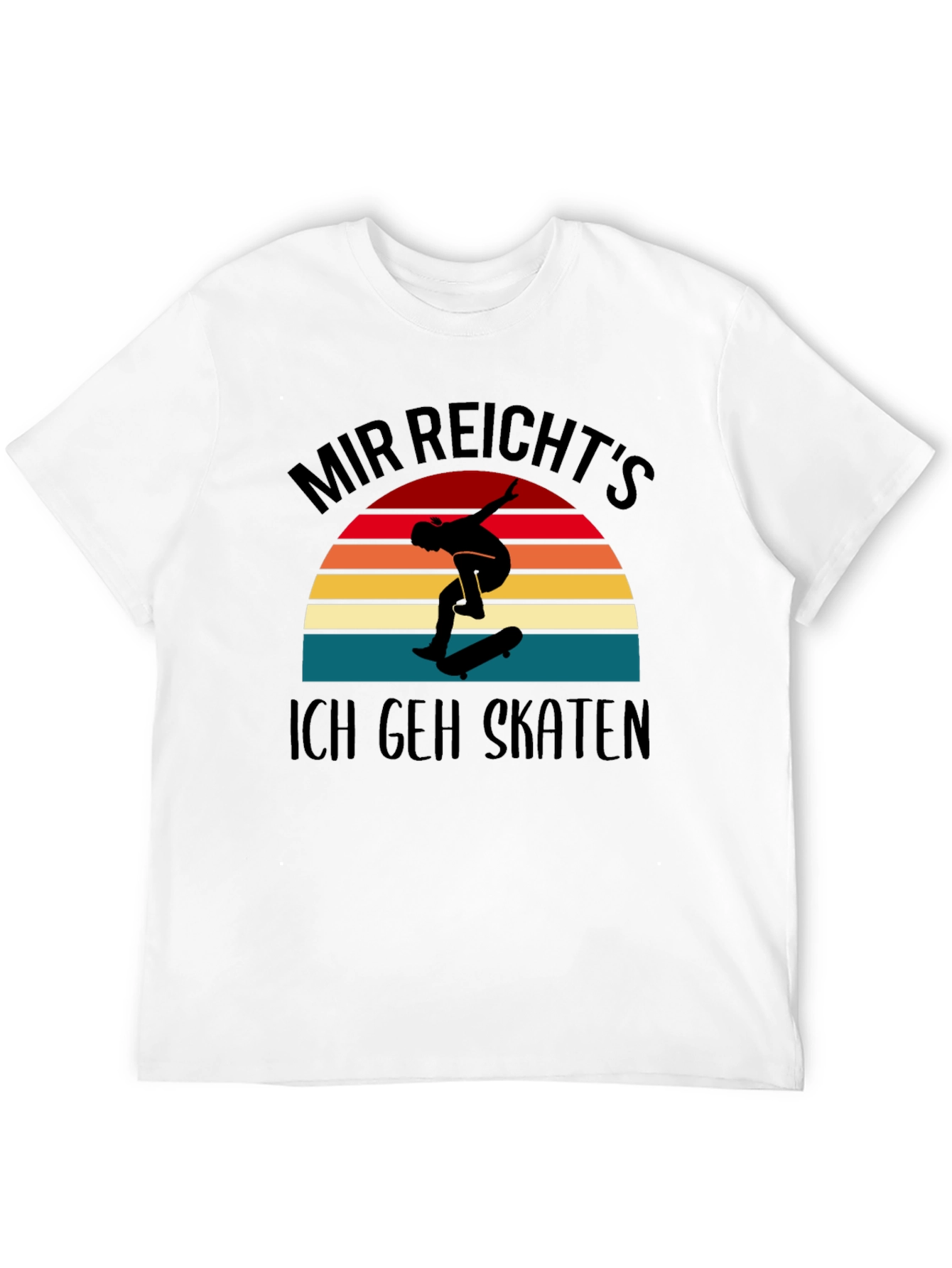 Mir Reichts Ich Geh Skaten Black T-Shirt
