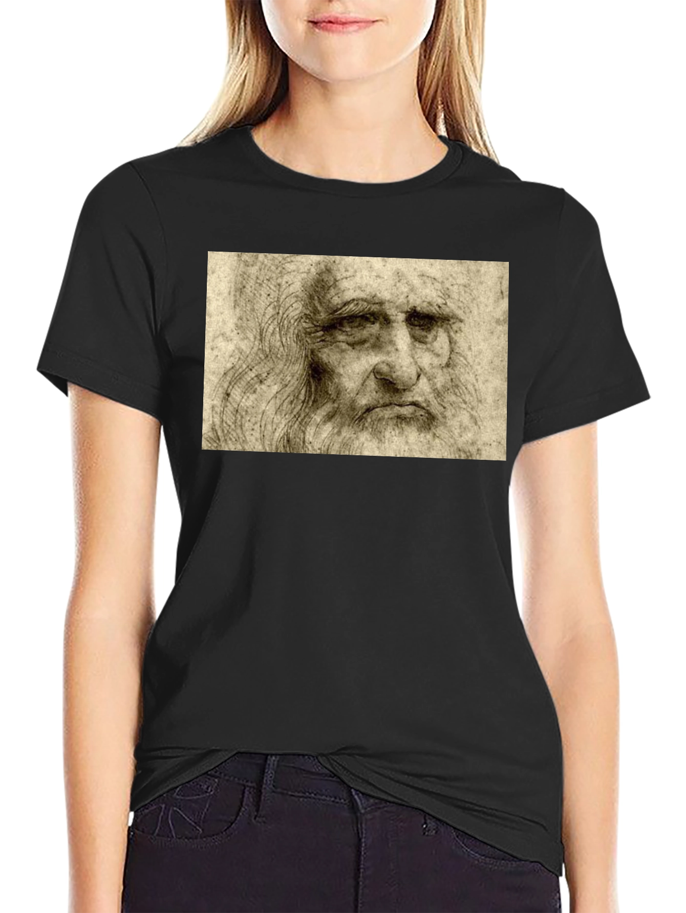 Leonardo da Vinci Self Portrait T-Shirt