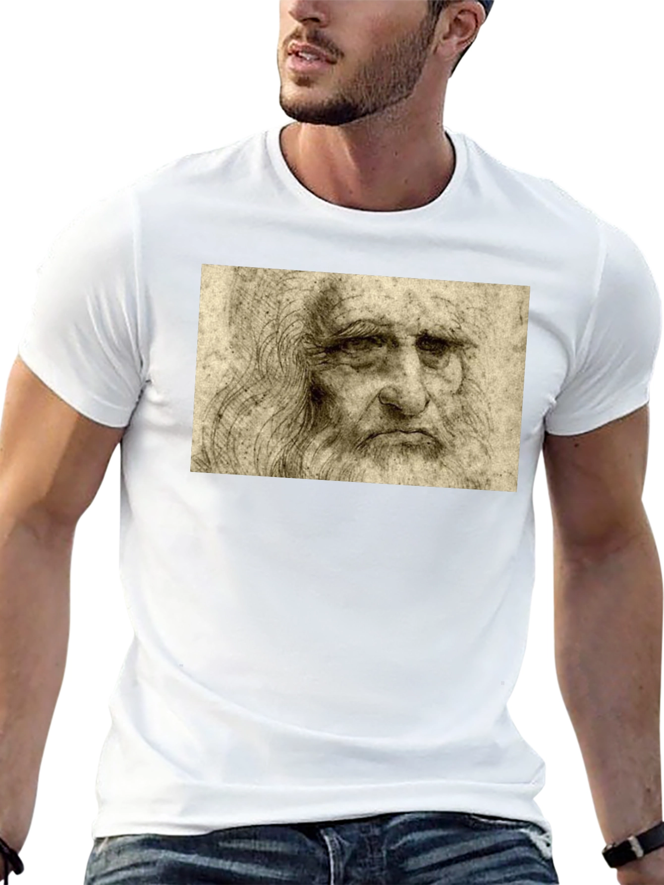 Leonardo da Vinci Self Portrait T-Shirt