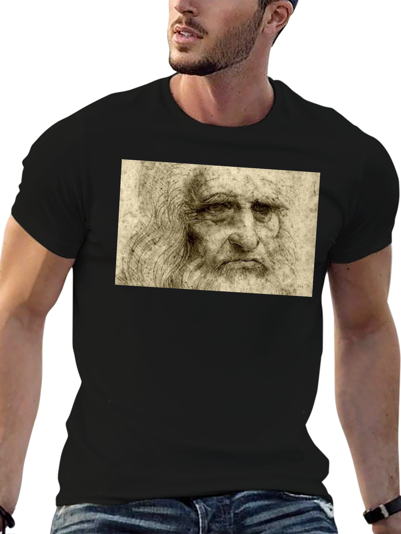 Leonardo da Vinci Self Portrait T-Shirt