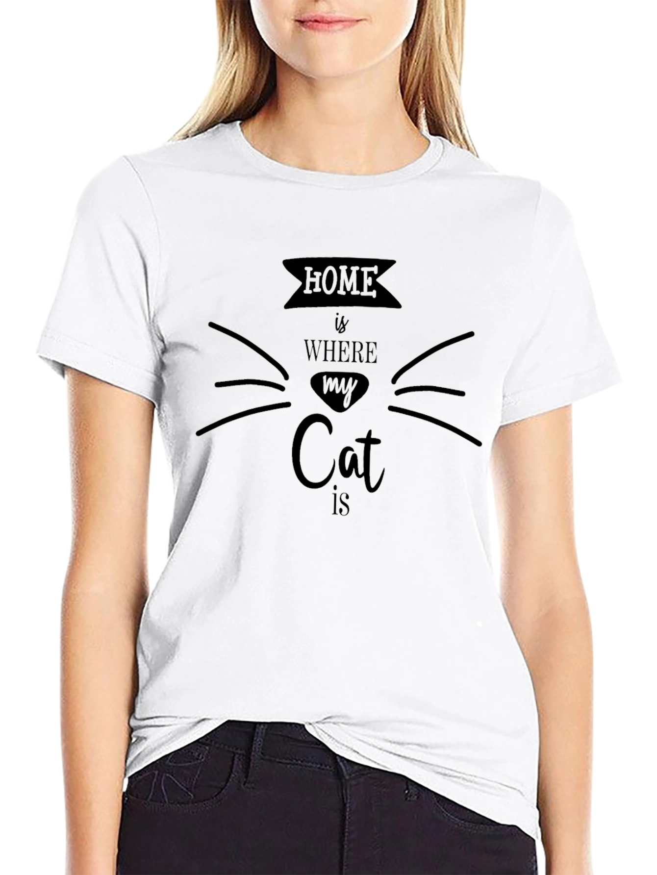 Home is Where My Cat is T-Shirt