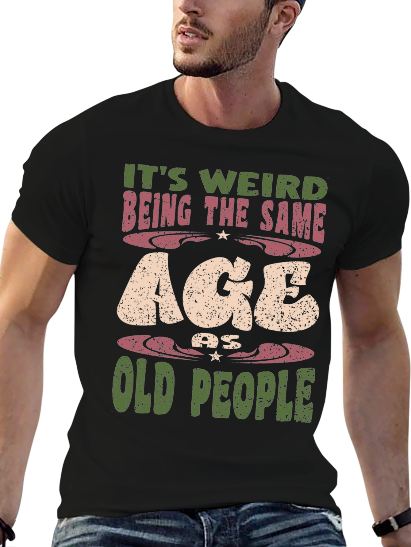 Funny Old People Graphic T-Shirt
