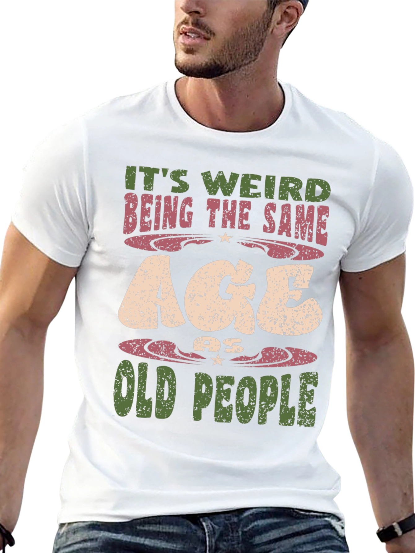 Funny Old People Graphic T-Shirt