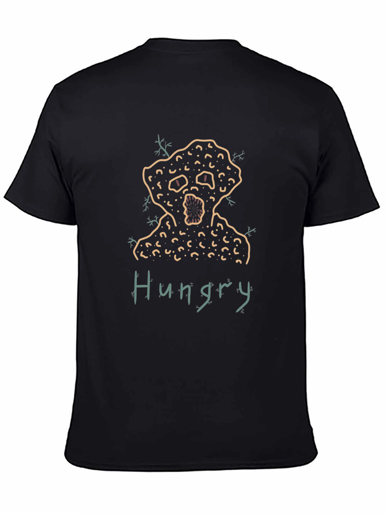 Hungry Monster Graphic Tee - Mens Black T-Shirt