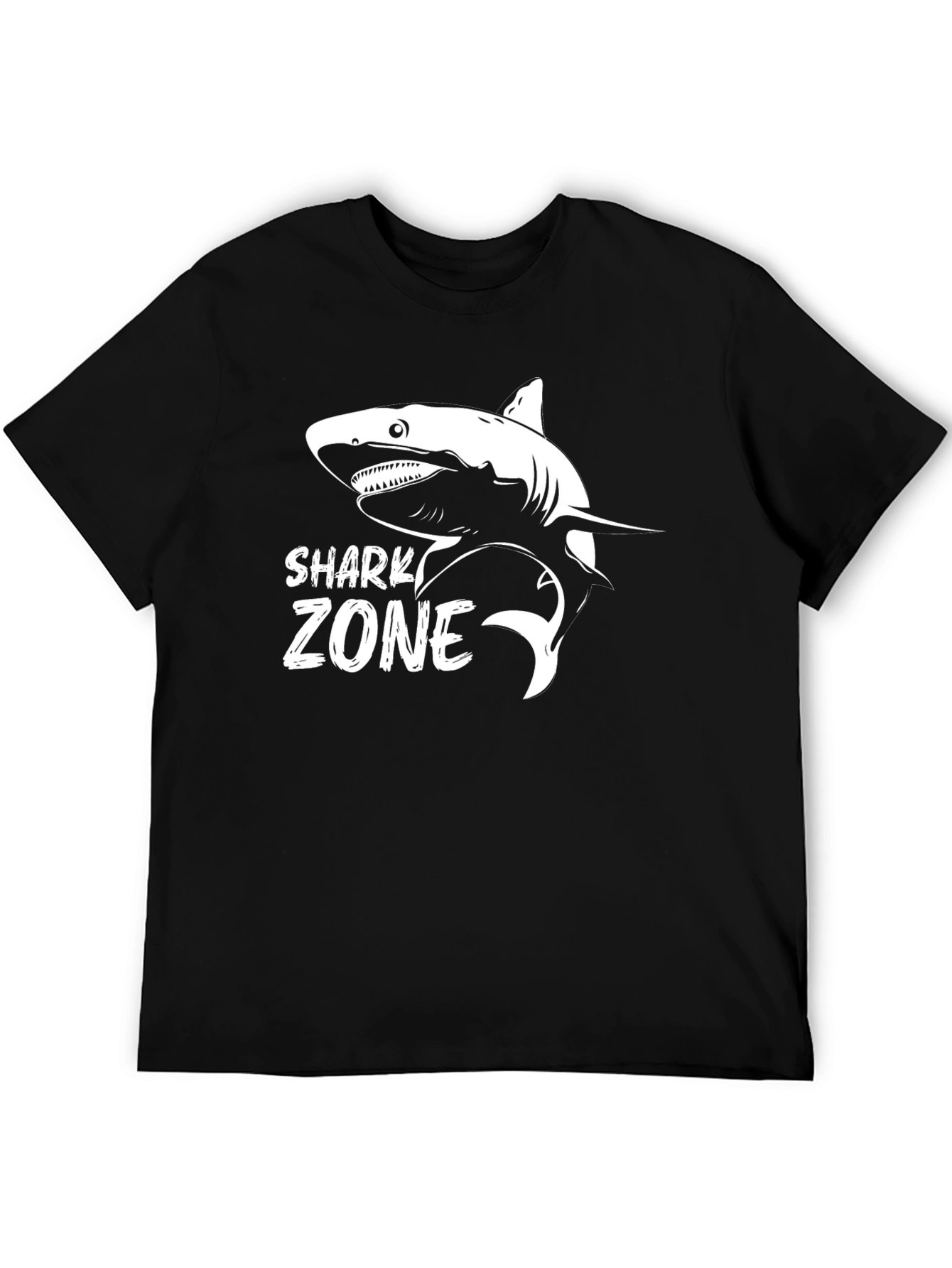 Shark Zone Graphic T-Shirt | Mens Crew Neck Tee