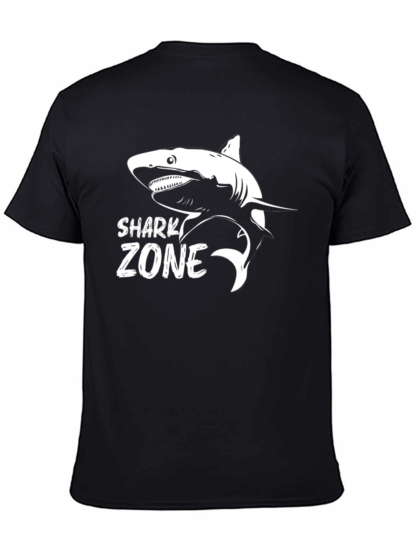 Shark Zone Graphic T-Shirt | Mens Crew Neck Tee