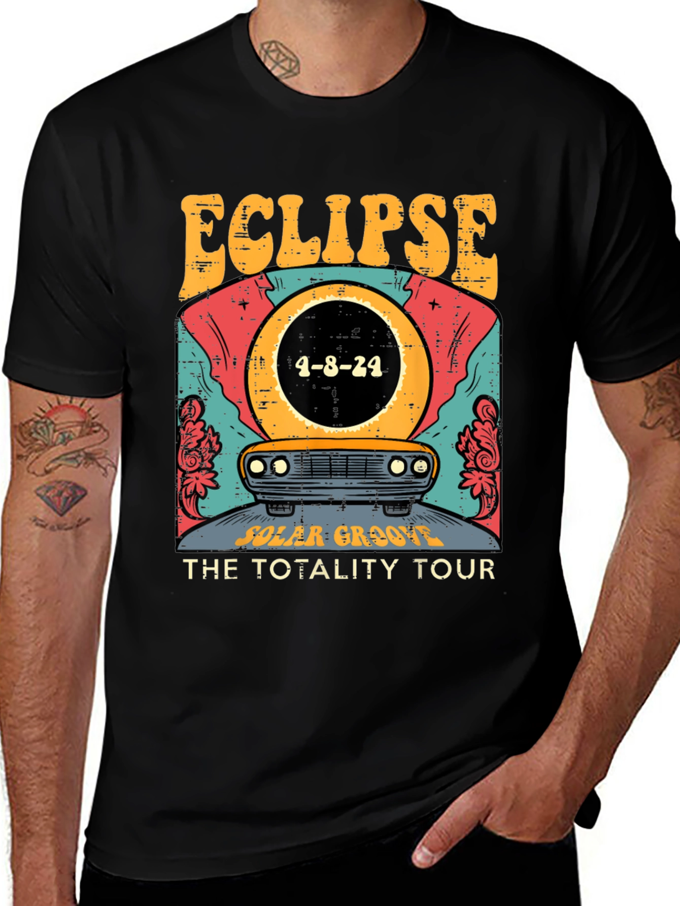Eclipse Total Solar Tour 2024 Graphic Tee